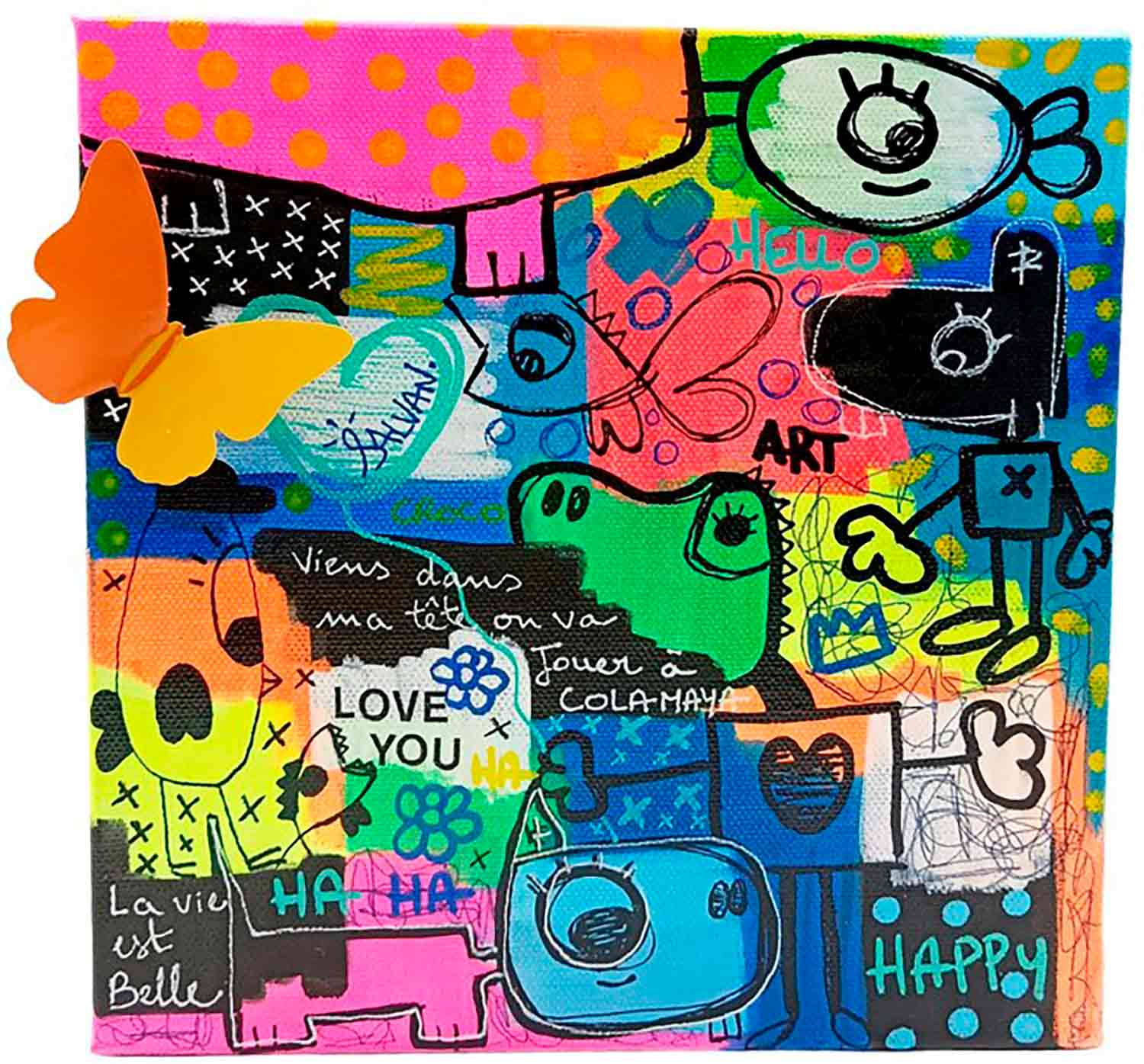 Pauline Salvan, La vie est belle, peinture - Galerie de vente et d’achat d’art contemporain en ligne Artalistic