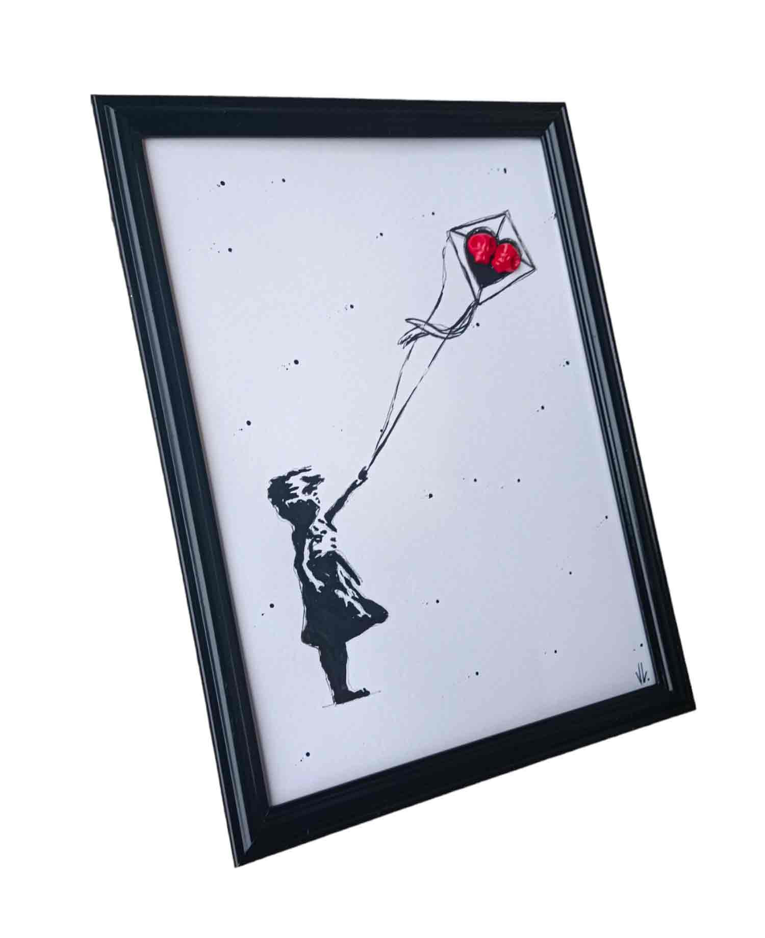 VL, Lanceurskull cerf volant, peinture - Galerie de vente et d’achat d’art contemporain en ligne Artalistic