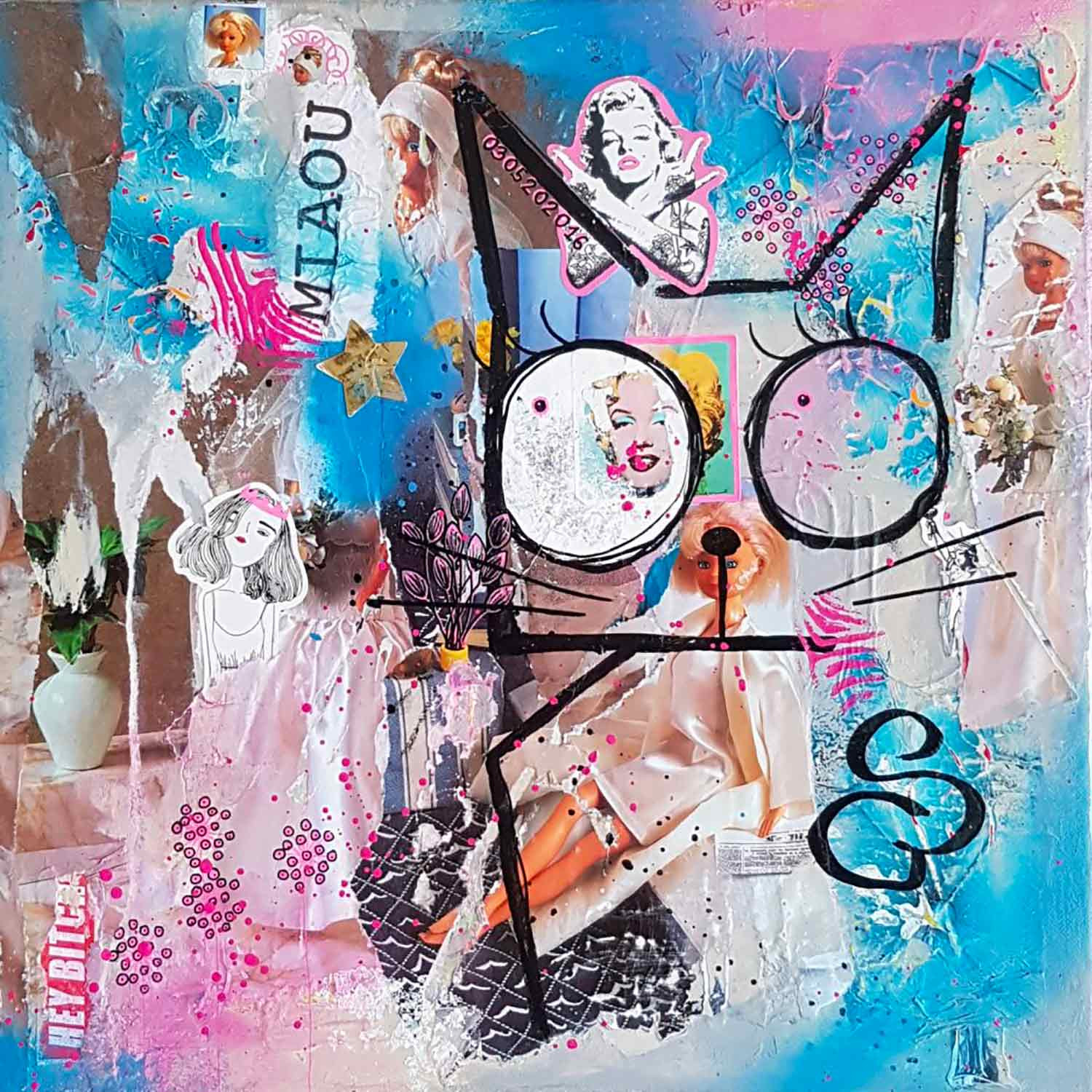 Stéphanie Godann, Déli Cat, peinture - Galerie de vente et d’achat d’art contemporain en ligne Artalistic