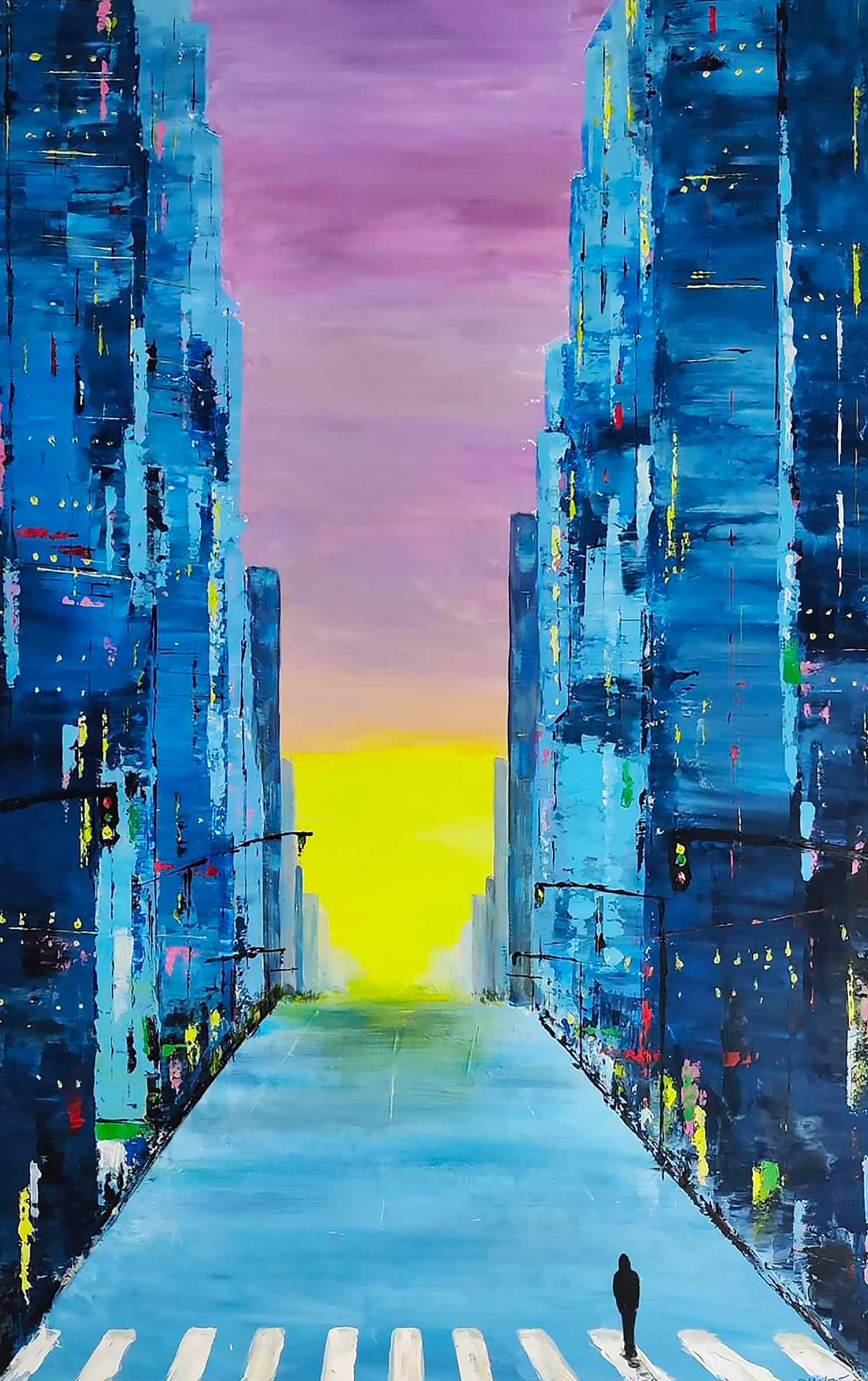 Thierry Chauvelot, Alone, peinture - Galerie de vente et d’achat d’art contemporain en ligne Artalistic