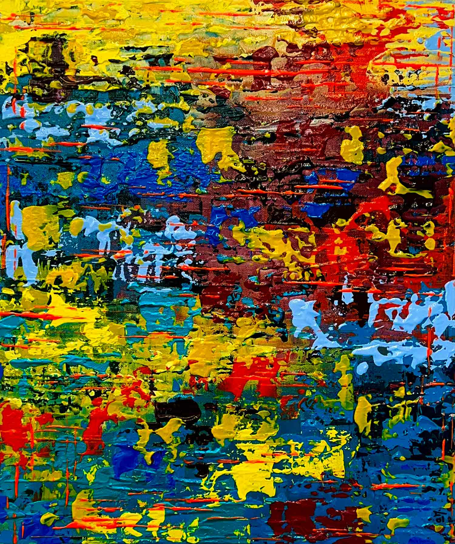 Céline Marin, Soleil et lumières, peinture - Galerie de vente et d’achat d’art contemporain en ligne Artalistic
