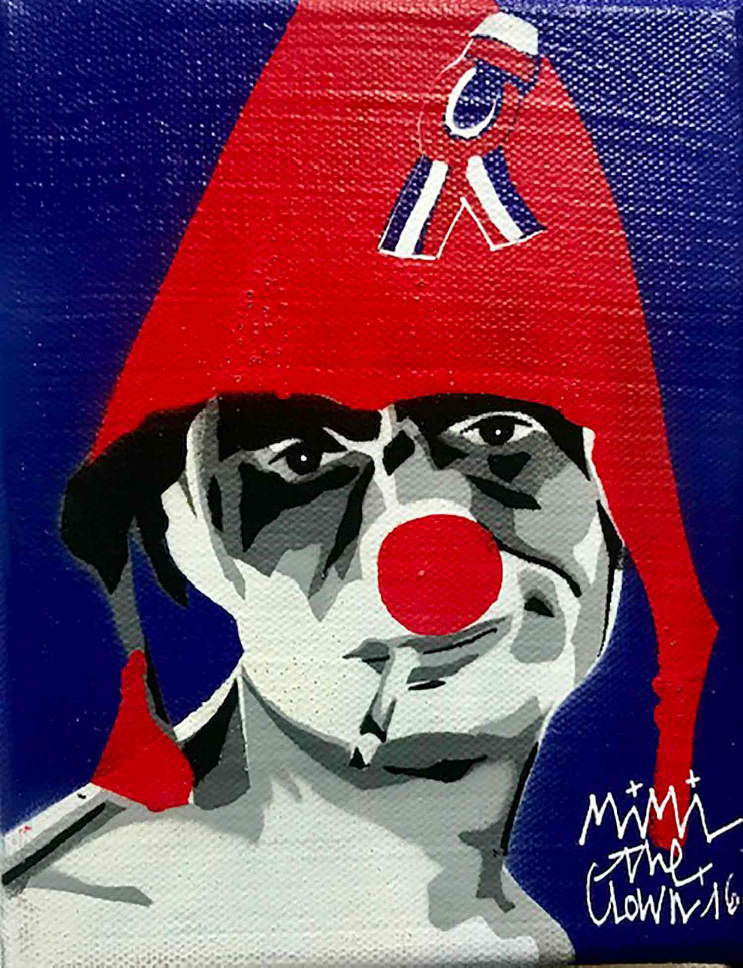 Mimi the clown, sans titre, peinture - Galerie de vente et d’achat d’art contemporain en ligne Artalistic