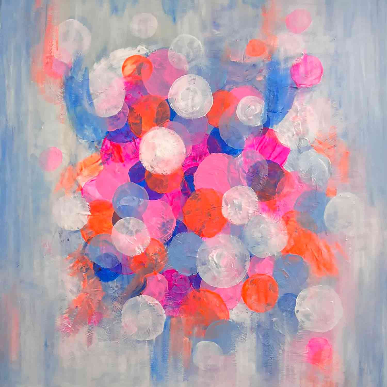 Inès D, Fluo & sens, peinture - Galerie de vente et d’achat d’art contemporain en ligne Artalistic
