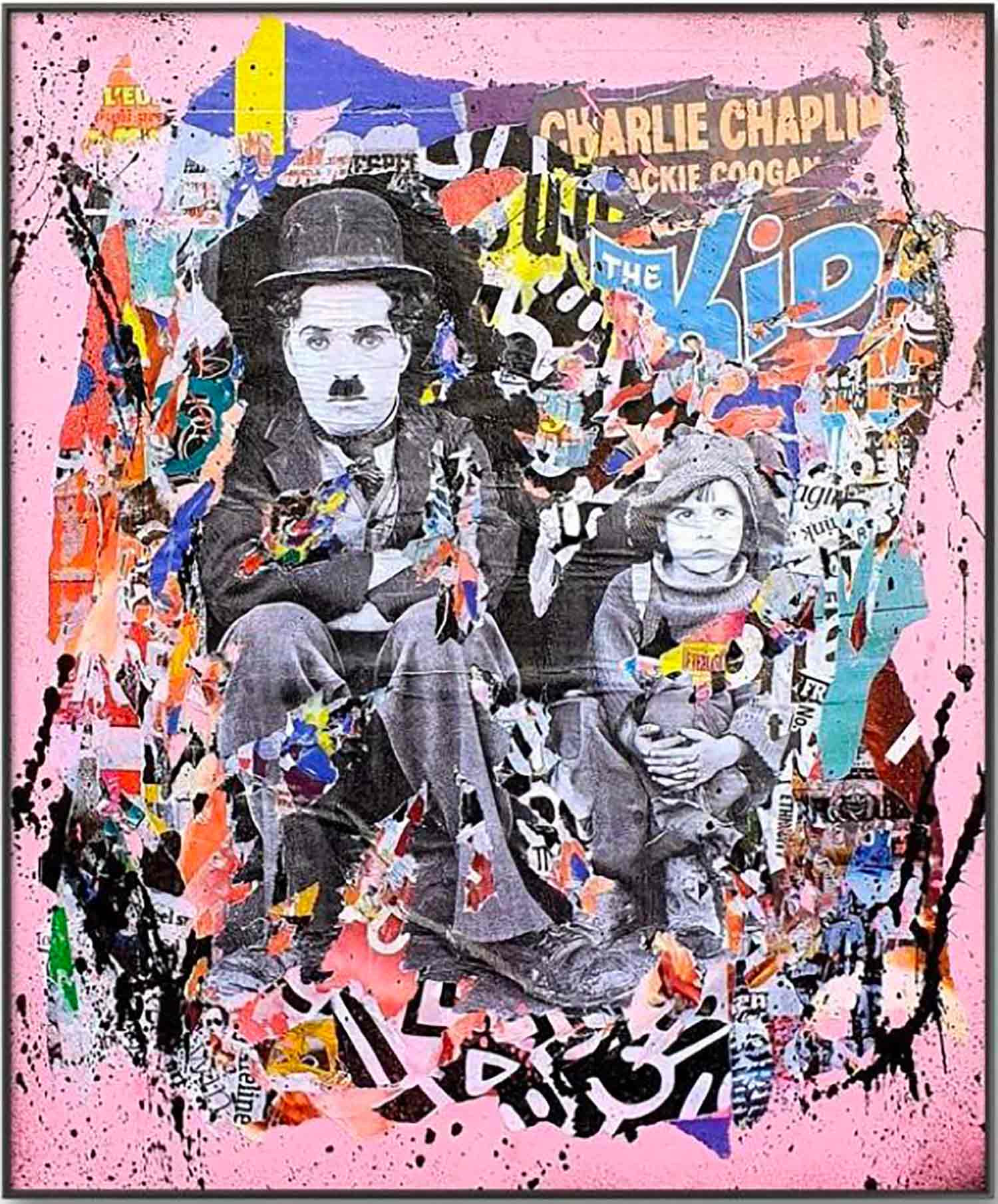 Lasveguix, The pink kid, peinture - Galerie de vente et d’achat d’art contemporain en ligne Artalistic
