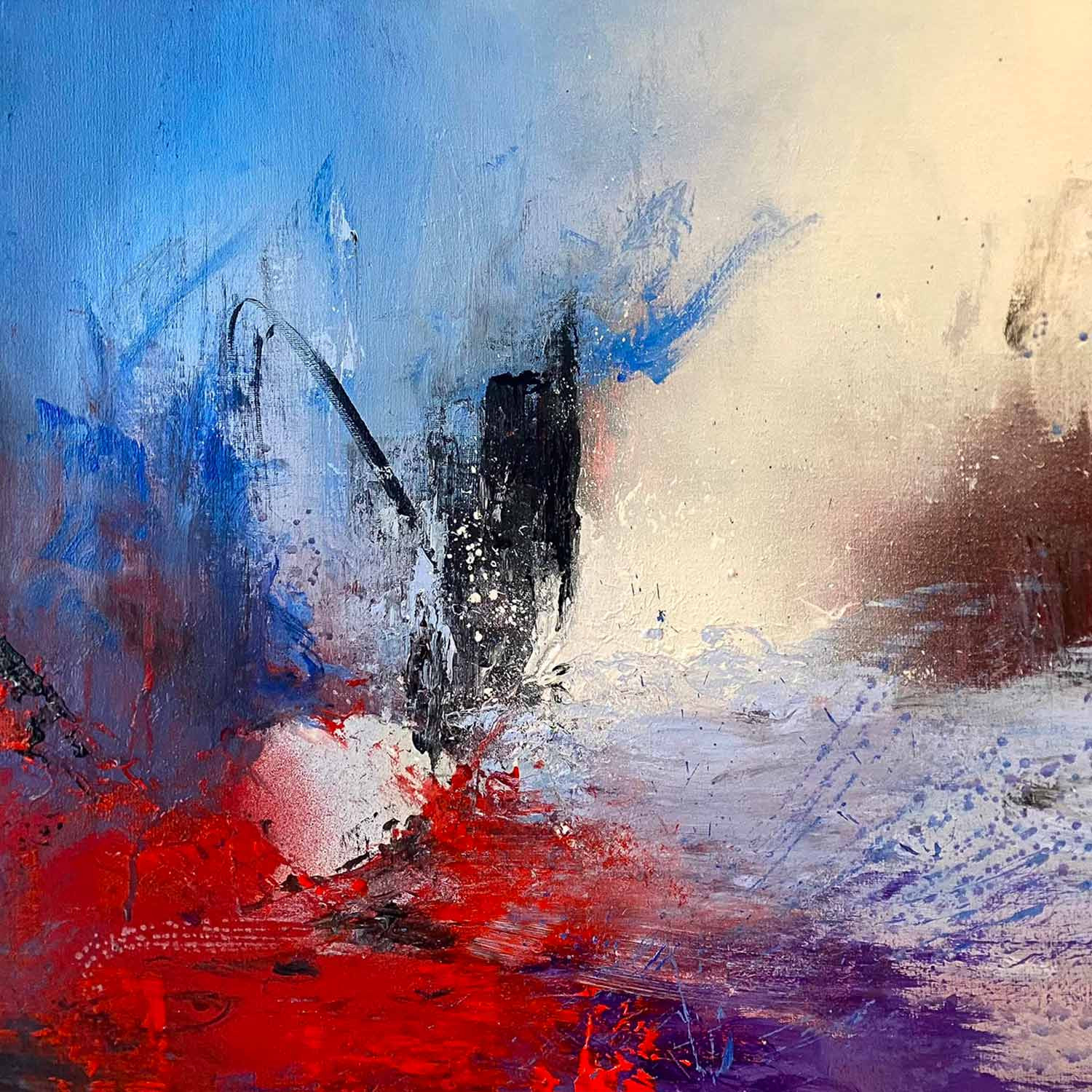 Giovanni Dubois, Hommage pour là haut, peinture - Galerie de vente et d’achat d’art contemporain en ligne Artalistic