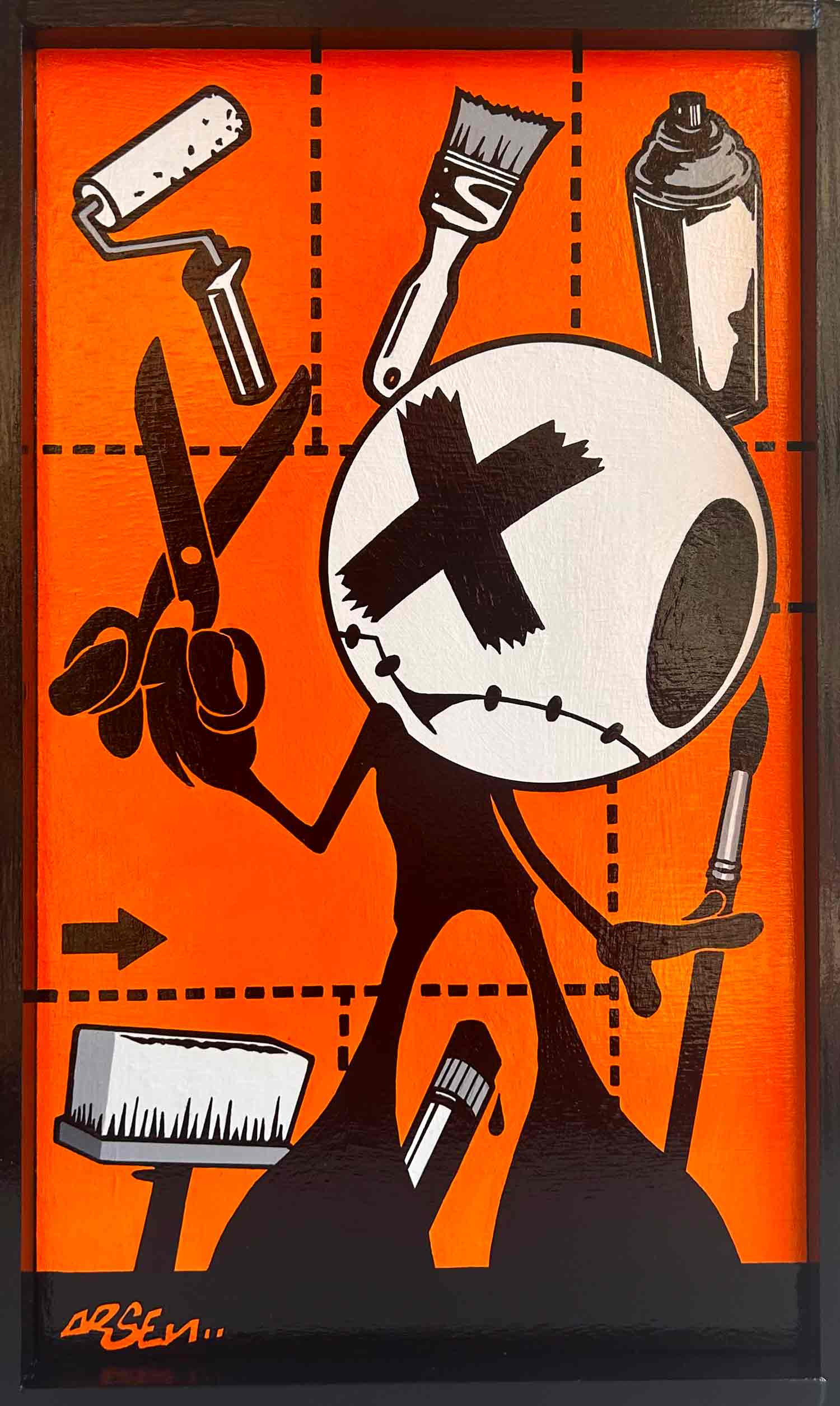 Arsen, L'arsenal, peinture - Galerie de vente et d’achat d’art contemporain en ligne Artalistic