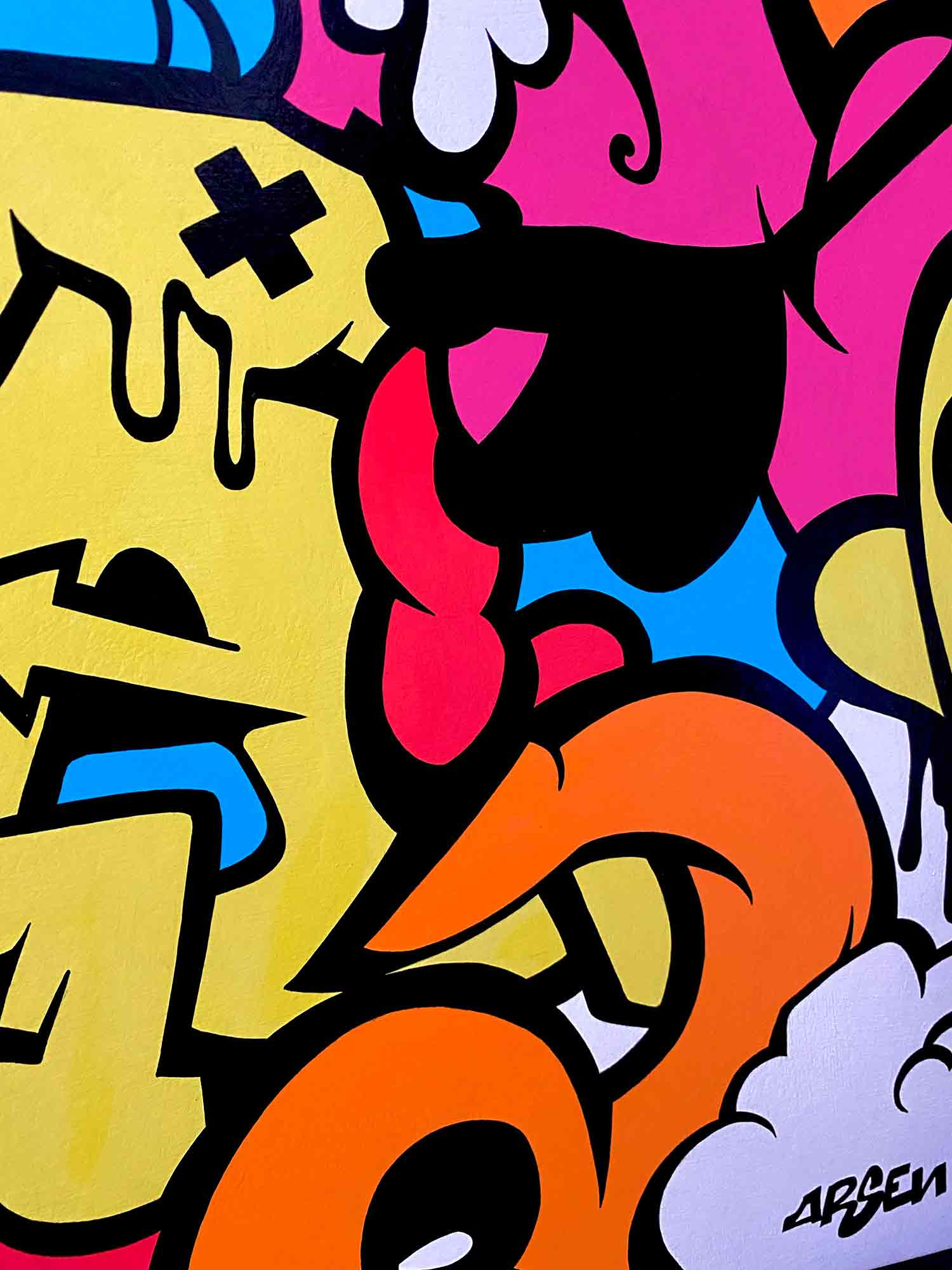 Arsen, typograffik, peinture - Galerie de vente et d’achat d’art contemporain en ligne Artalistic