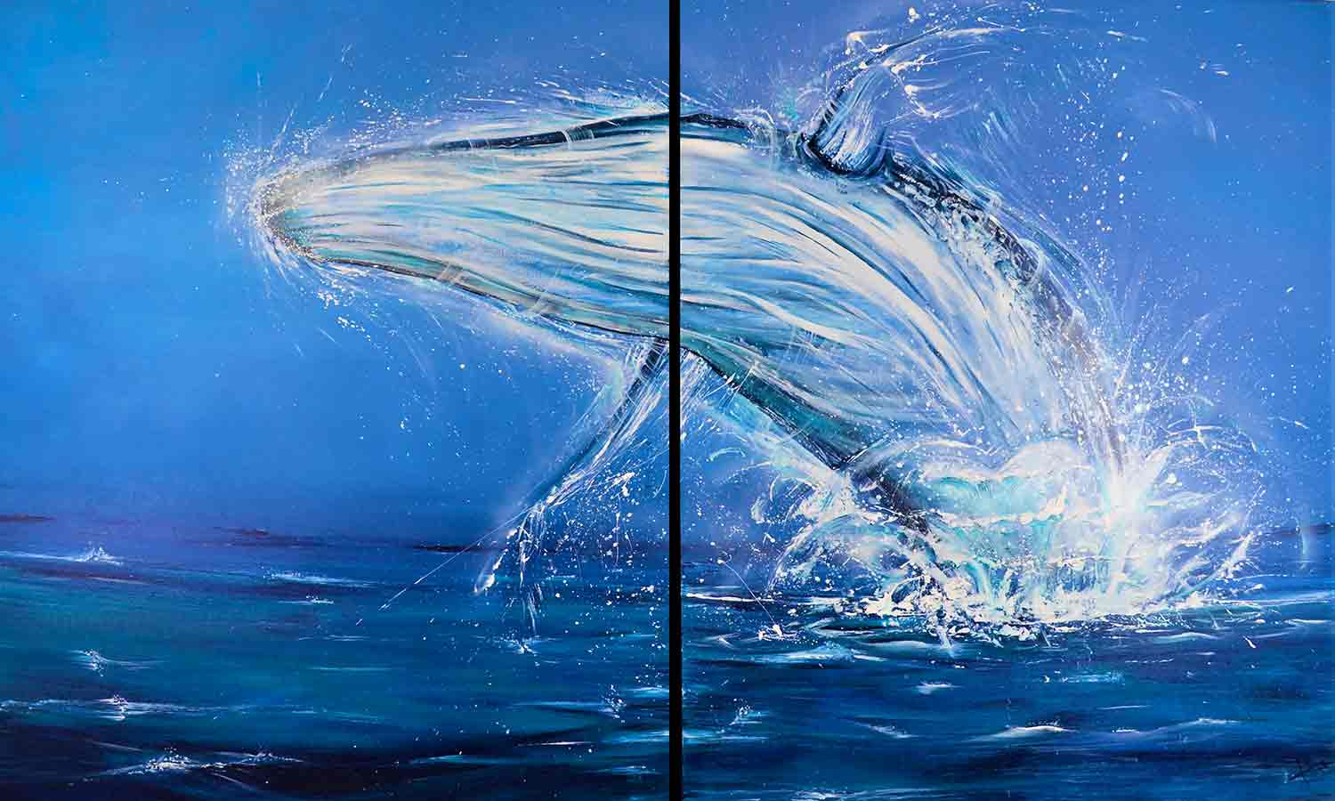 Tolliac, Baleine, peinture - Galerie de vente et d’achat d’art contemporain en ligne Artalistic