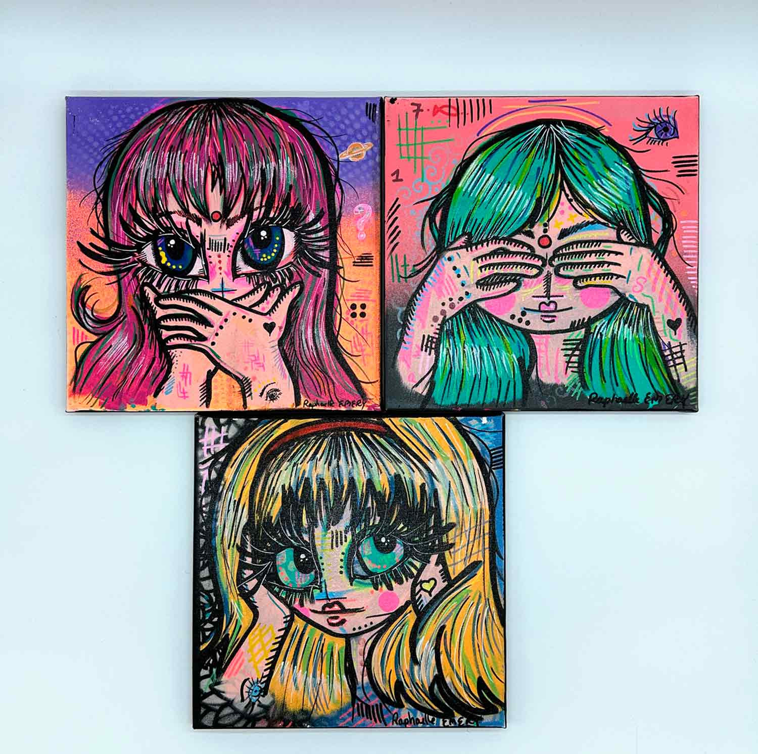 Raphaëlle Emery, Sanzarus, peinture - Galerie de vente et d’achat d’art contemporain en ligne Artalistic