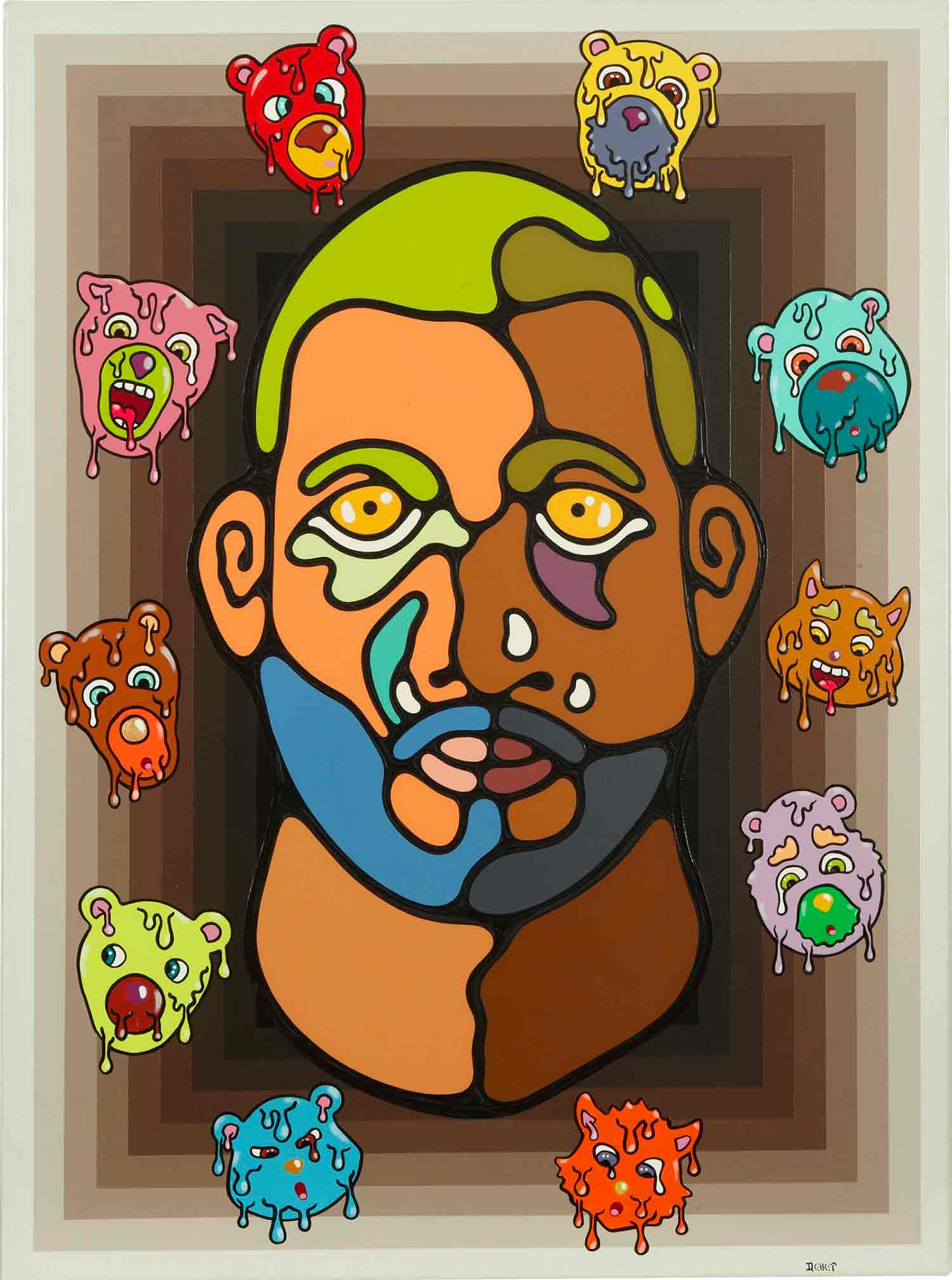 Jean-Luc Desset, Sans titre, peinture - Galerie de vente et d’achat d’art contemporain en ligne Artalistic