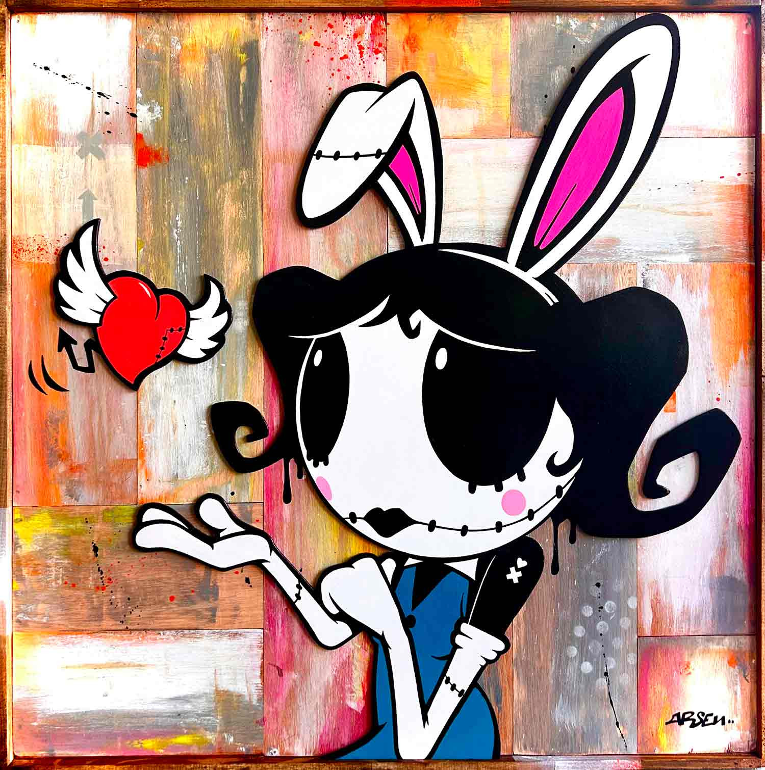 Arsen, Battements d'elle, peinture - Galerie de vente et d’achat d’art contemporain en ligne Artalistic