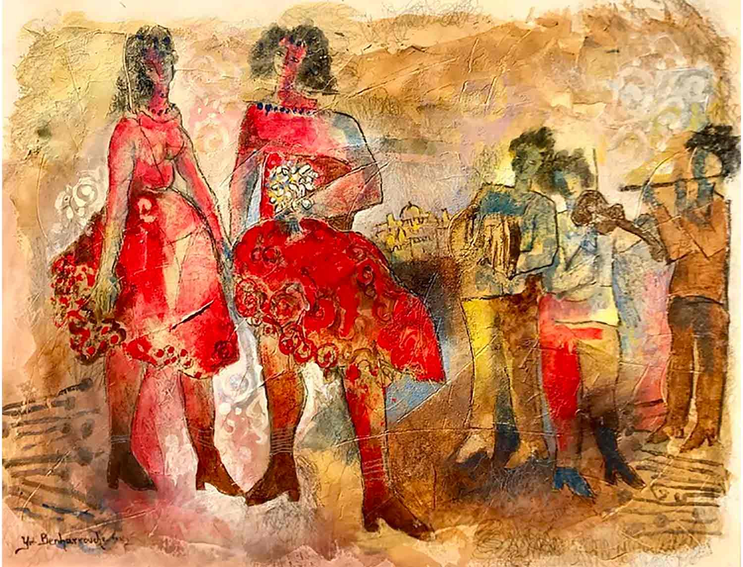 Yoël Benharrouche, Ballade pour la joie de vivre, peinture - Galerie de vente et d’achat d’art contemporain en ligne Artalistic