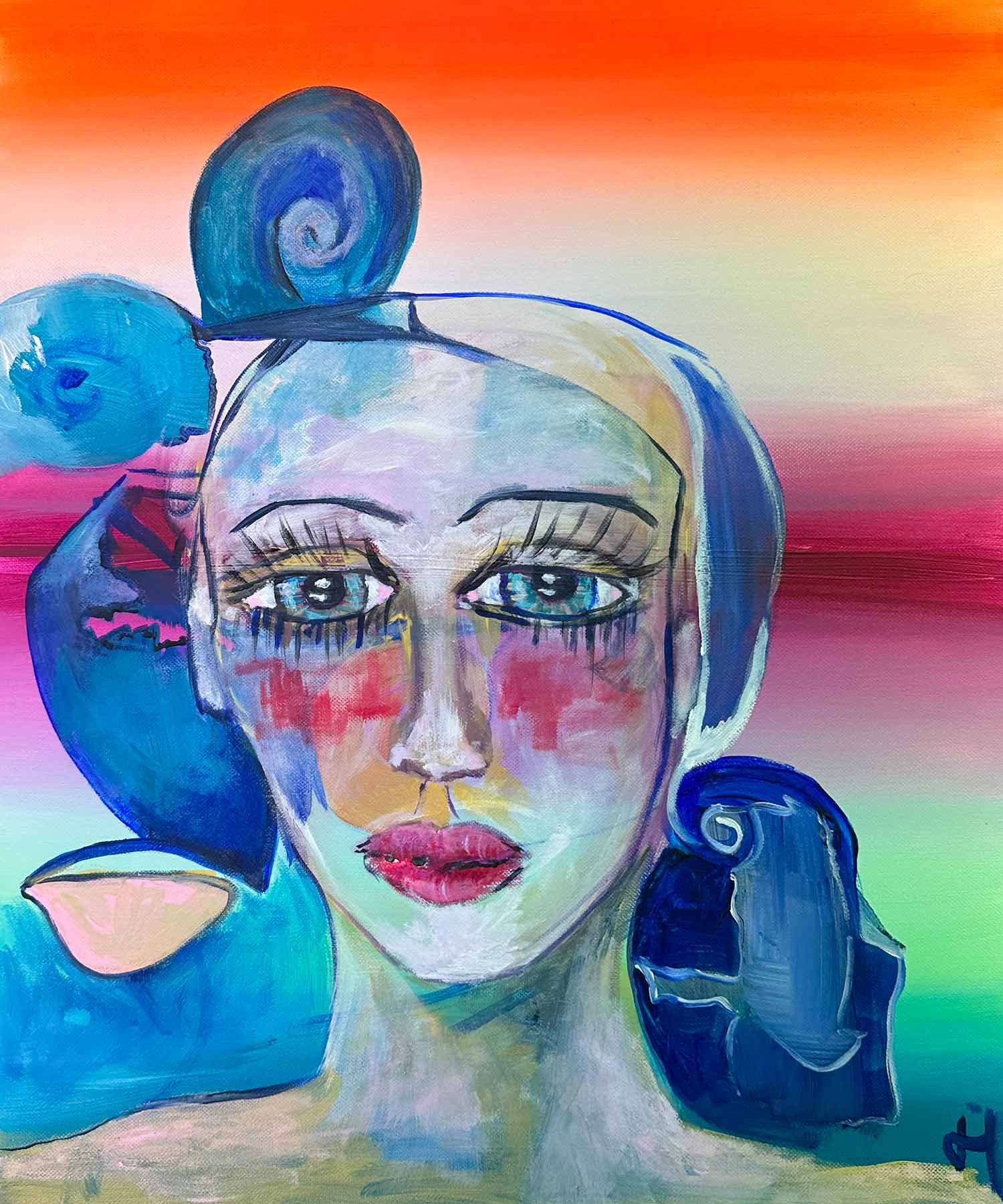 Saabart, The dawn of dusk, peinture - Galerie de vente et d’achat d’art contemporain en ligne Artalistic