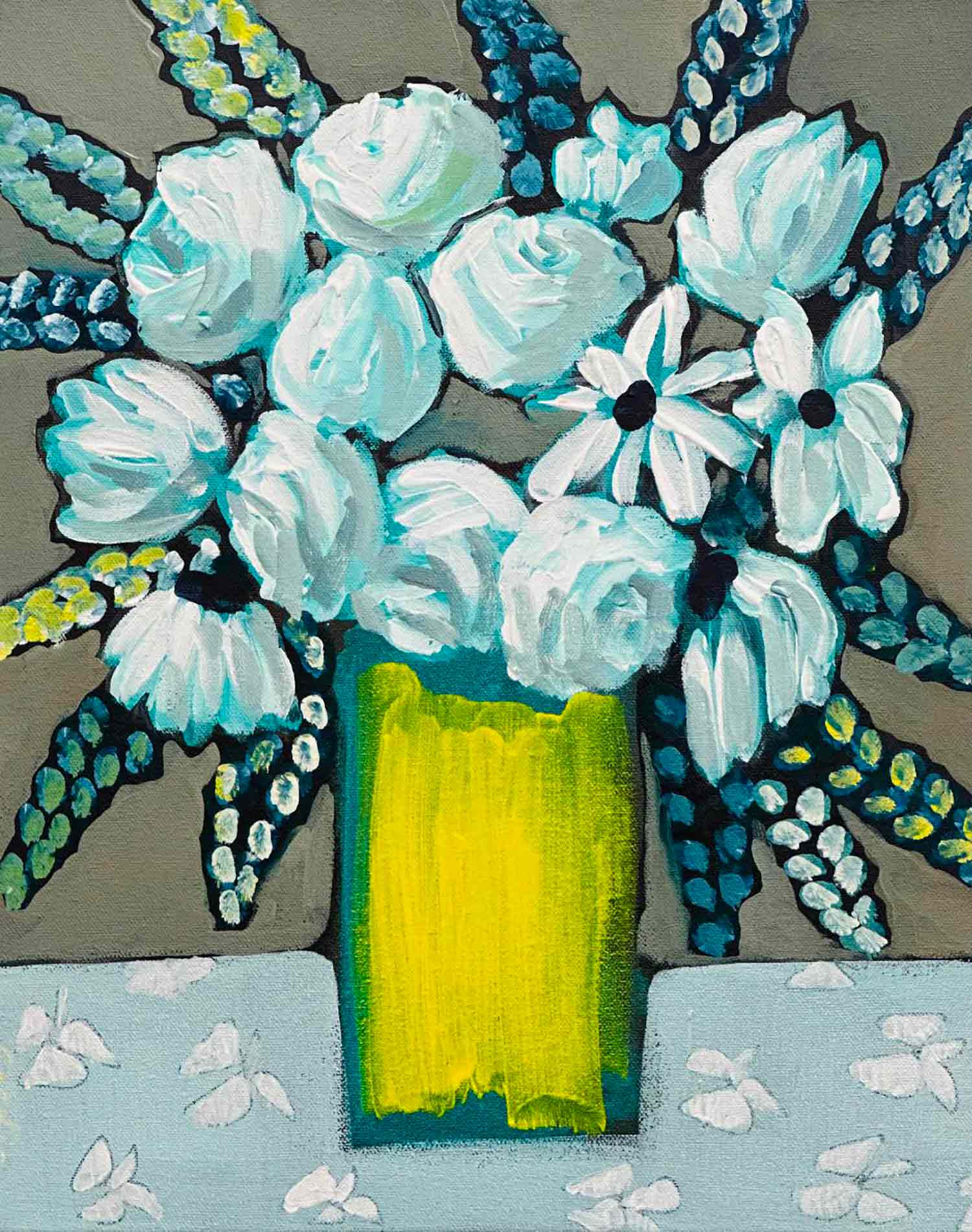 Sophie Gardin, vase citron, peinture - Galerie de vente et d’achat d’art contemporain en ligne Artalistic