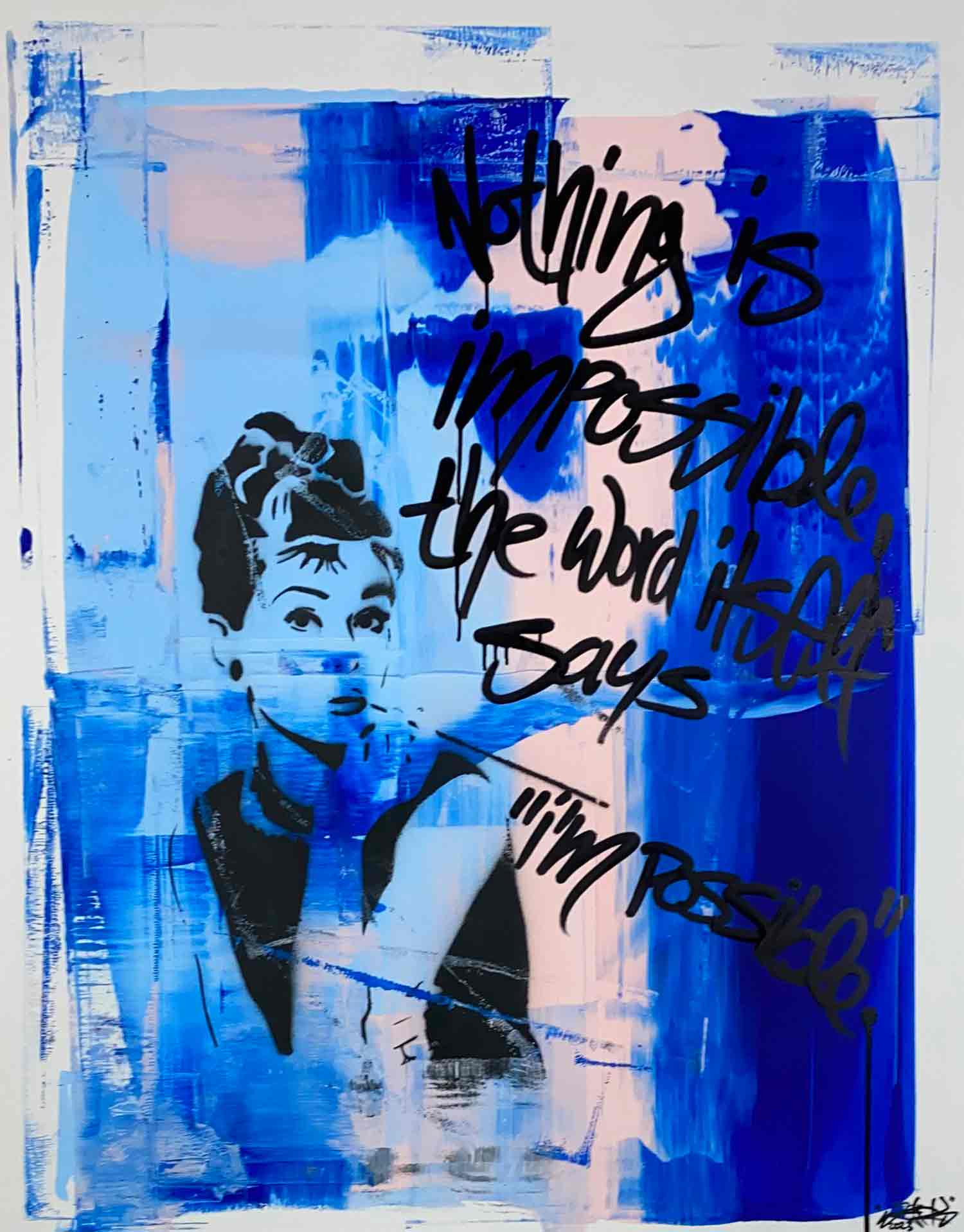 Parscha Mirghawameddin, Hepburn n°117, peinture - Galerie de vente et d’achat d’art contemporain en ligne Artalistic