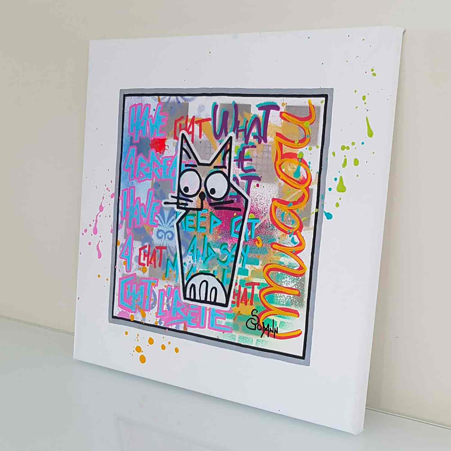 Stéphanie Godann, Chatnonyme, peinture - Galerie de vente et d’achat d’art contemporain en ligne Artalistic