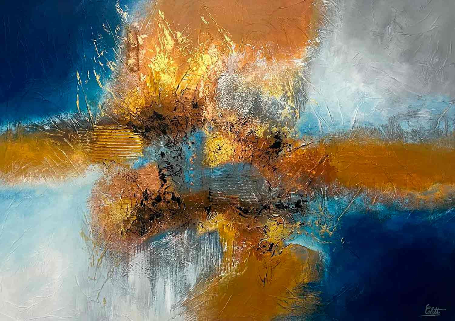 Colette Le Bot, Evasion, peinture - Galerie de vente et d’achat d’art contemporain en ligne Artalistic