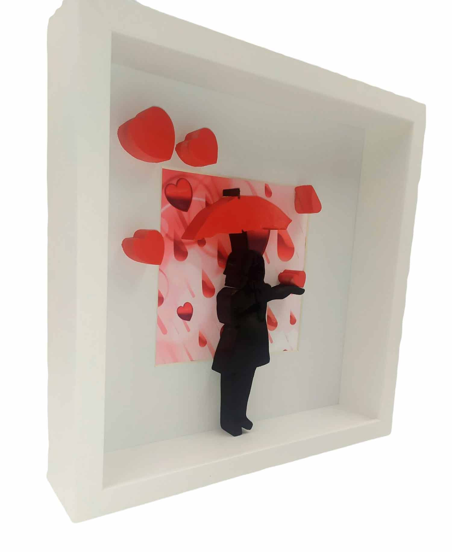 Ravi, Fille sous la pluie, peinture - Galerie de vente et d’achat d’art contemporain en ligne Artalistic