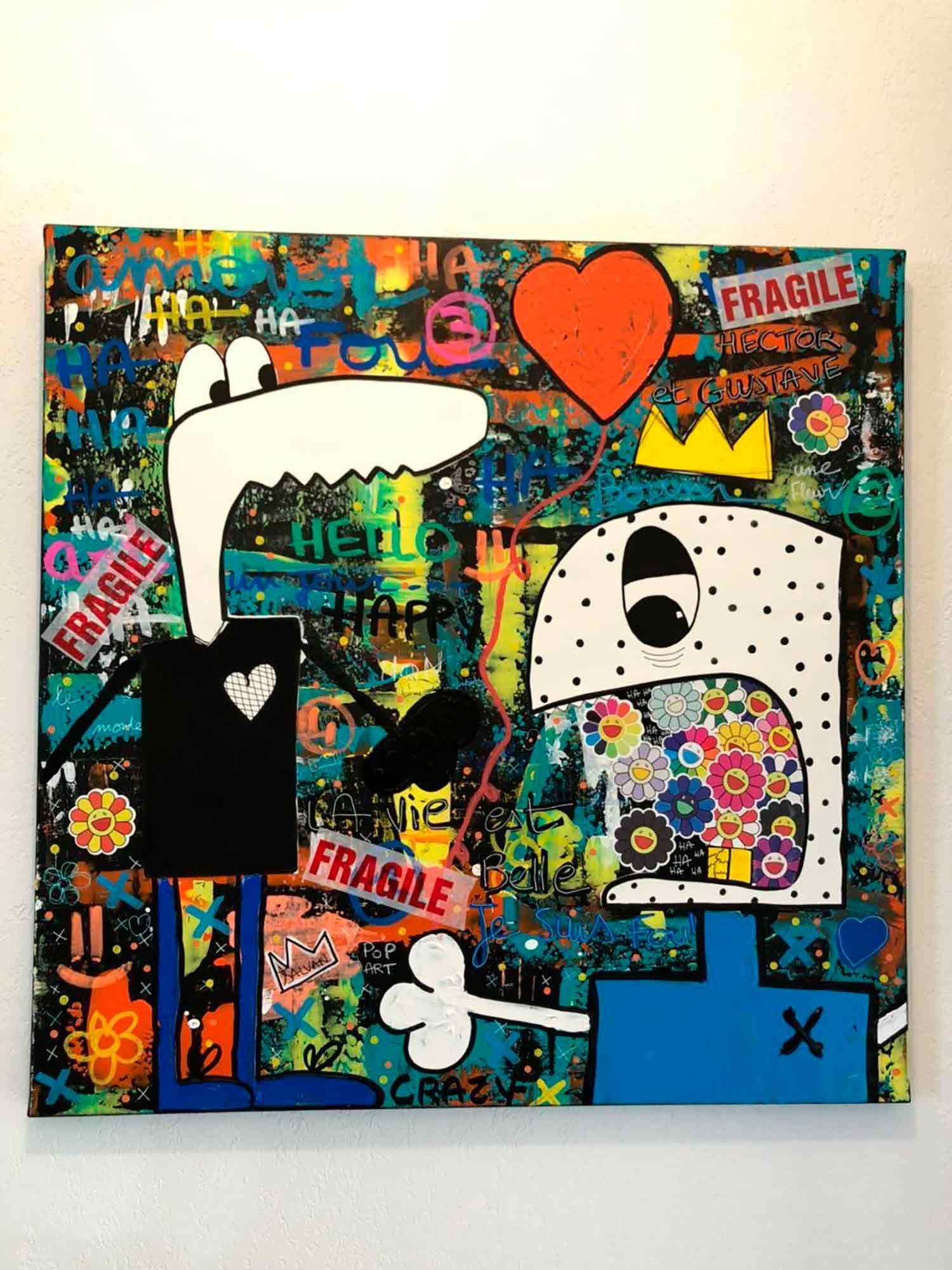 Pauline Salvan, Hector et Gustave, peinture - Galerie de vente et d’achat d’art contemporain en ligne Artalistic