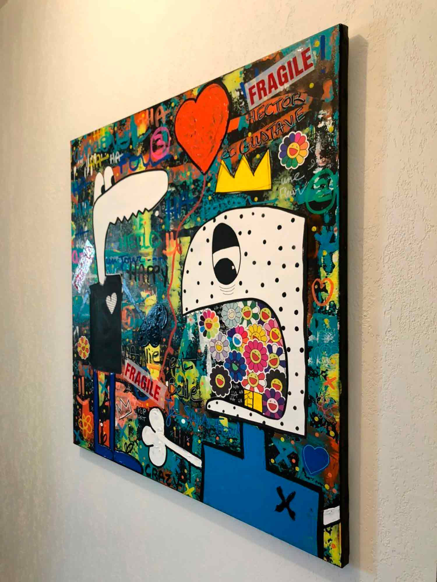 Pauline Salvan, Hector et Gustave, peinture - Galerie de vente et d’achat d’art contemporain en ligne Artalistic