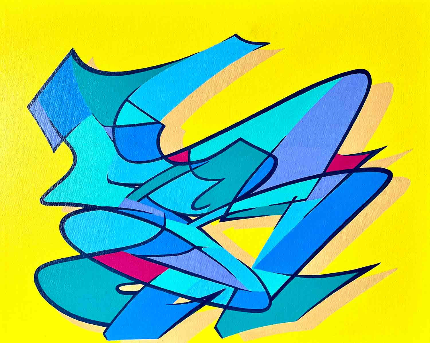 Aero, Drisme 5, peinture - Galerie de vente et d’achat d’art contemporain en ligne Artalistic