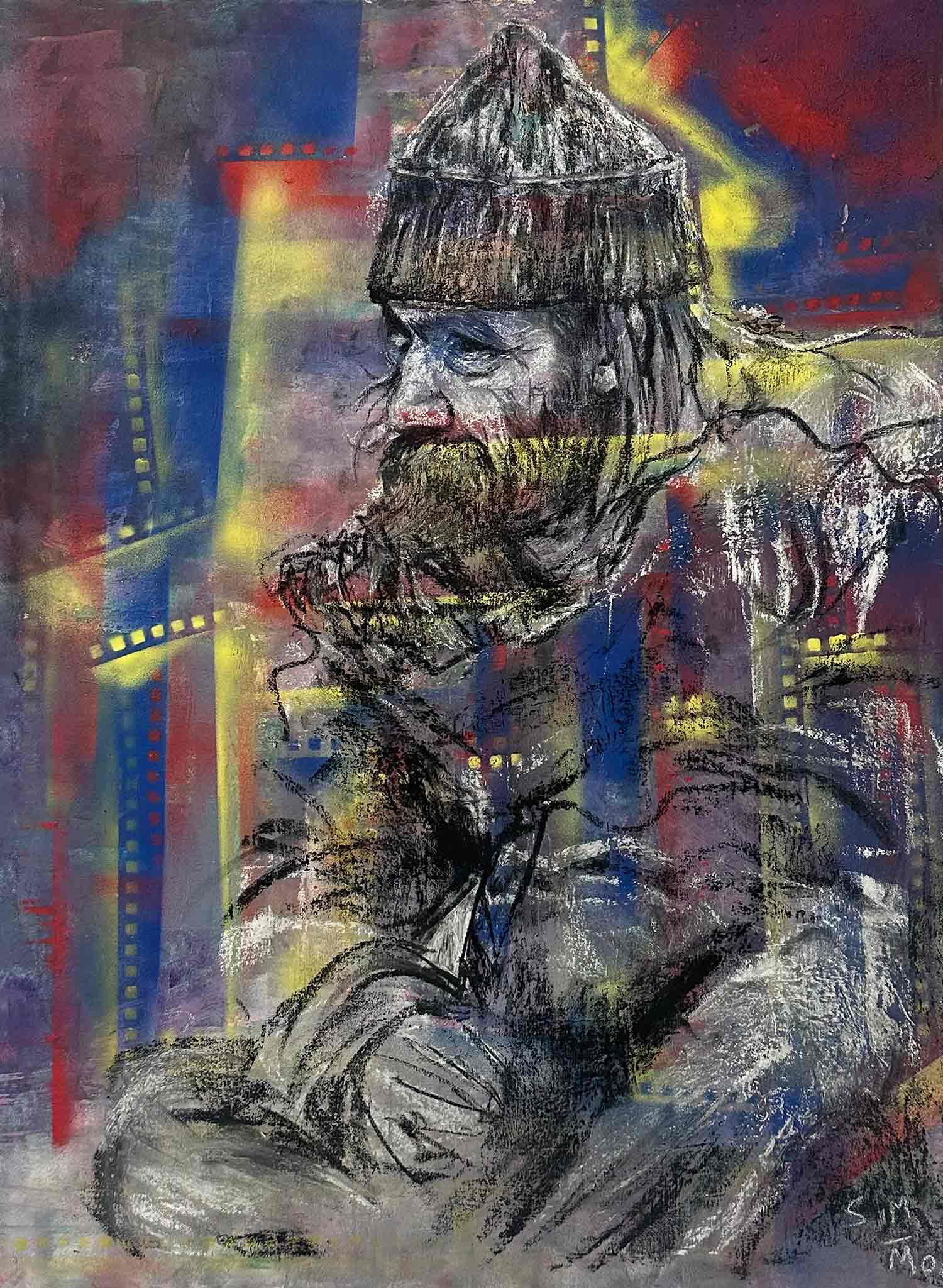 Simon Rémy, Solitude, peinture - Galerie de vente et d’achat d’art contemporain en ligne Artalistic