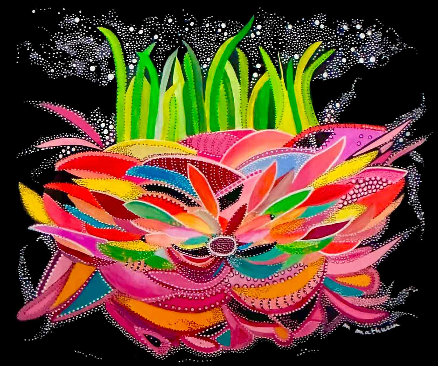 Maradi Art, La racine métaphore, peinture - Galerie de vente et d’achat d’art contemporain en ligne Artalistic
