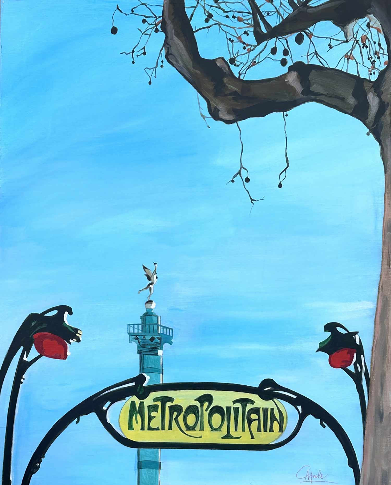 Christian Aprile, Bastille, peinture - Galerie de vente et d’achat d’art contemporain en ligne Artalistic