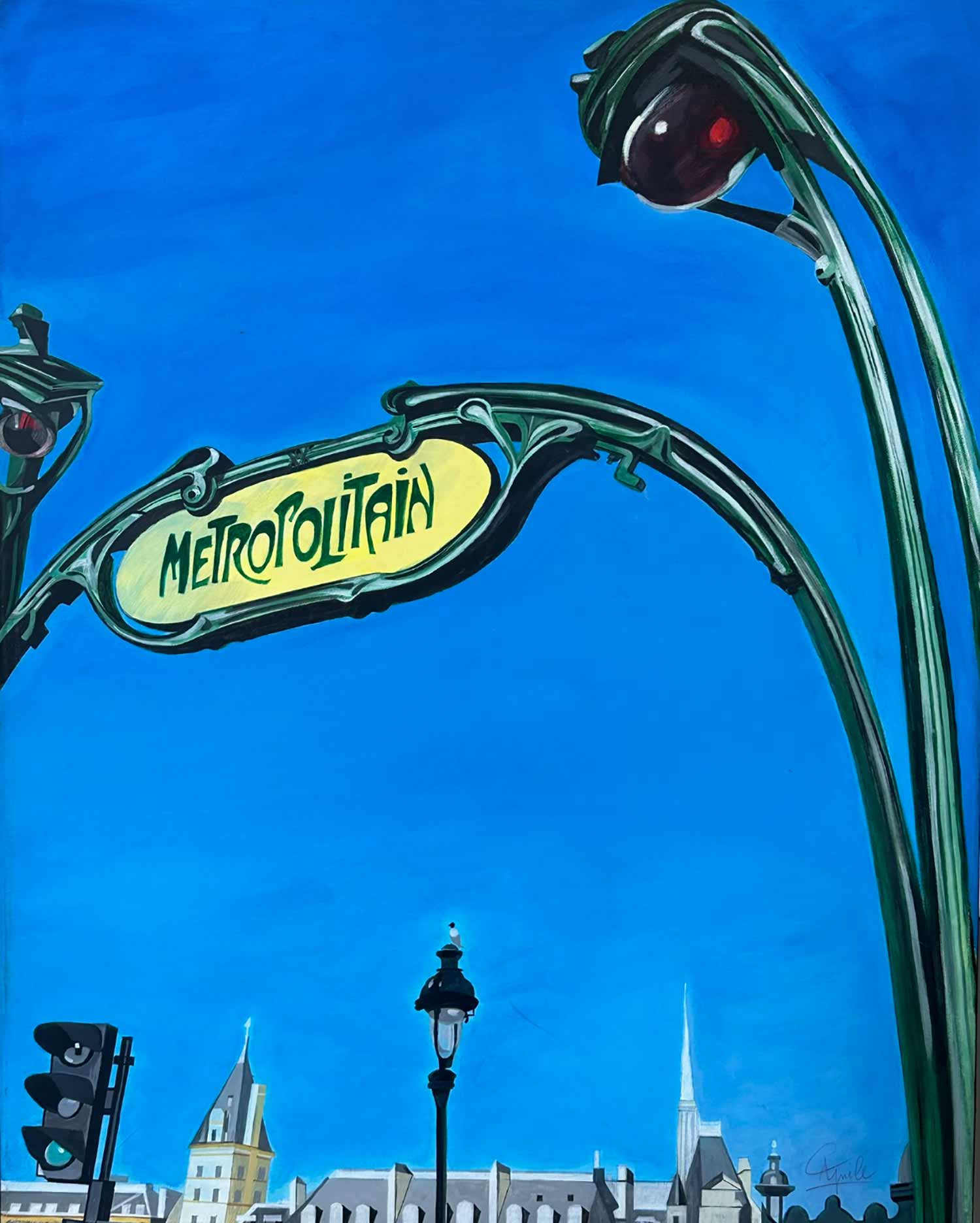 Christian Aprile, Saint-Michel, peinture - Galerie de vente et d’achat d’art contemporain en ligne Artalistic
