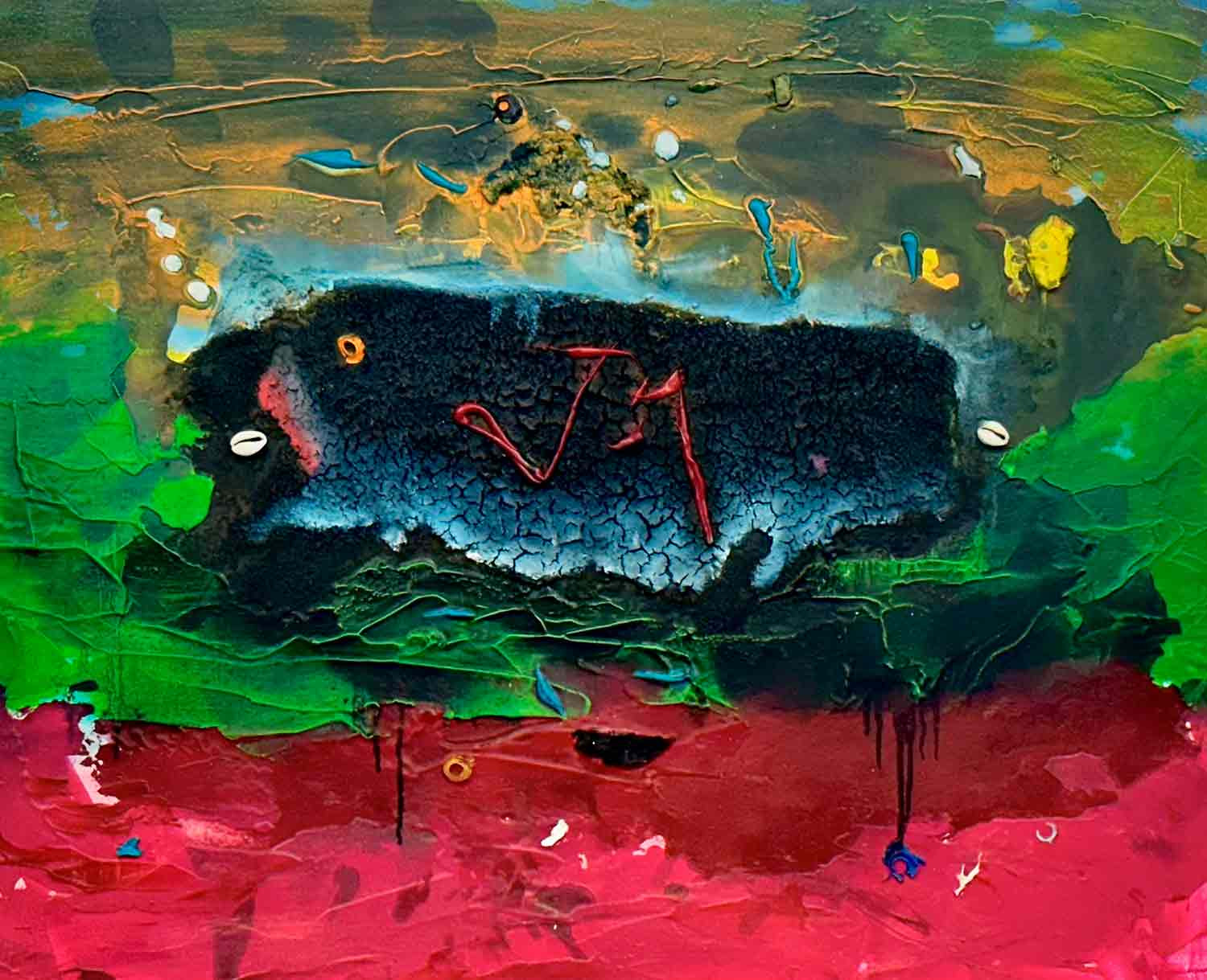 Paul Akakpo, Sans titre 1, peinture - Galerie de vente et d’achat d’art contemporain en ligne Artalistic