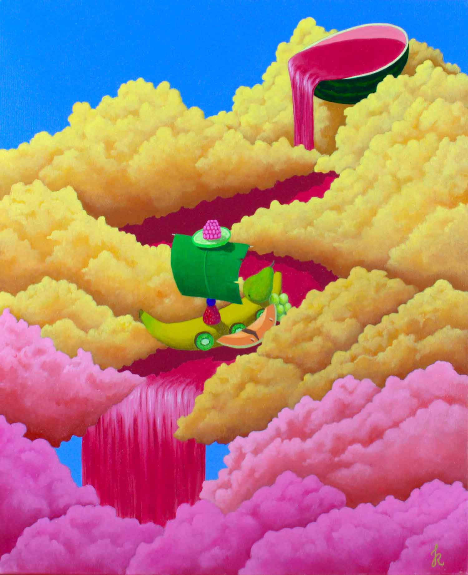 Jonathan Roubaut, Le voyage, peinture - Galerie de vente et d’achat d’art contemporain en ligne Artalistic