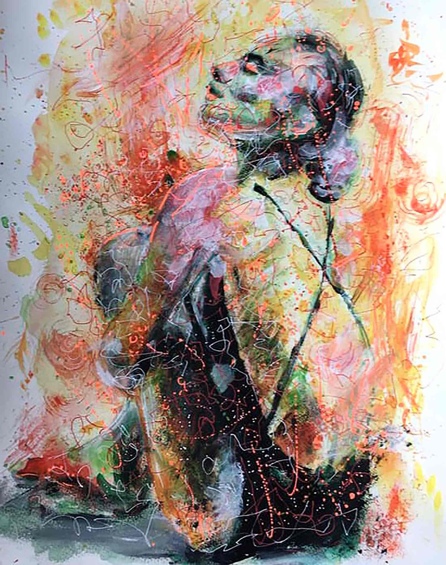 Audrey Ramsbacher, Bérangère, peinture - Galerie de vente et d’achat d’art contemporain en ligne Artalistic