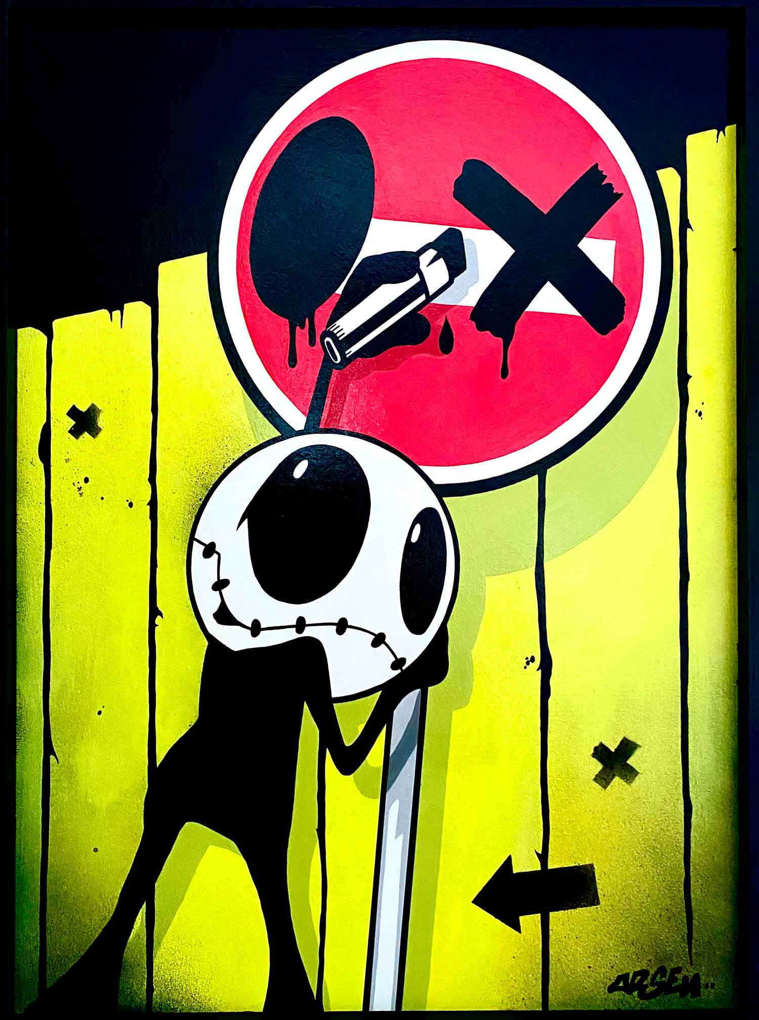 Arsen, En Flag, peinture - Galerie de vente et d’achat d’art contemporain en ligne Artalistic
