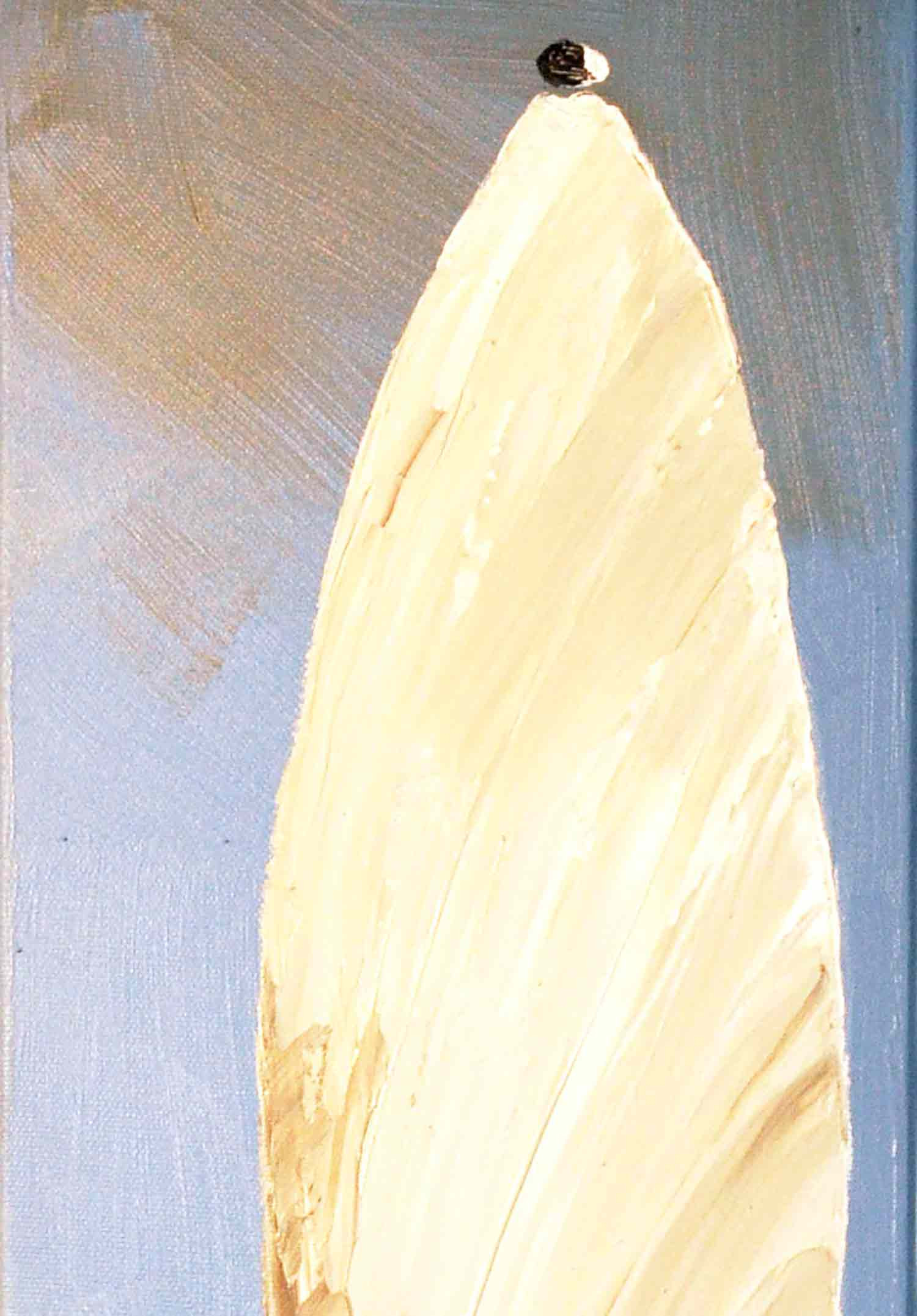 Michele Kaus, Parasol bleu, peinture - Galerie de vente et d’achat d’art contemporain en ligne Artalistic