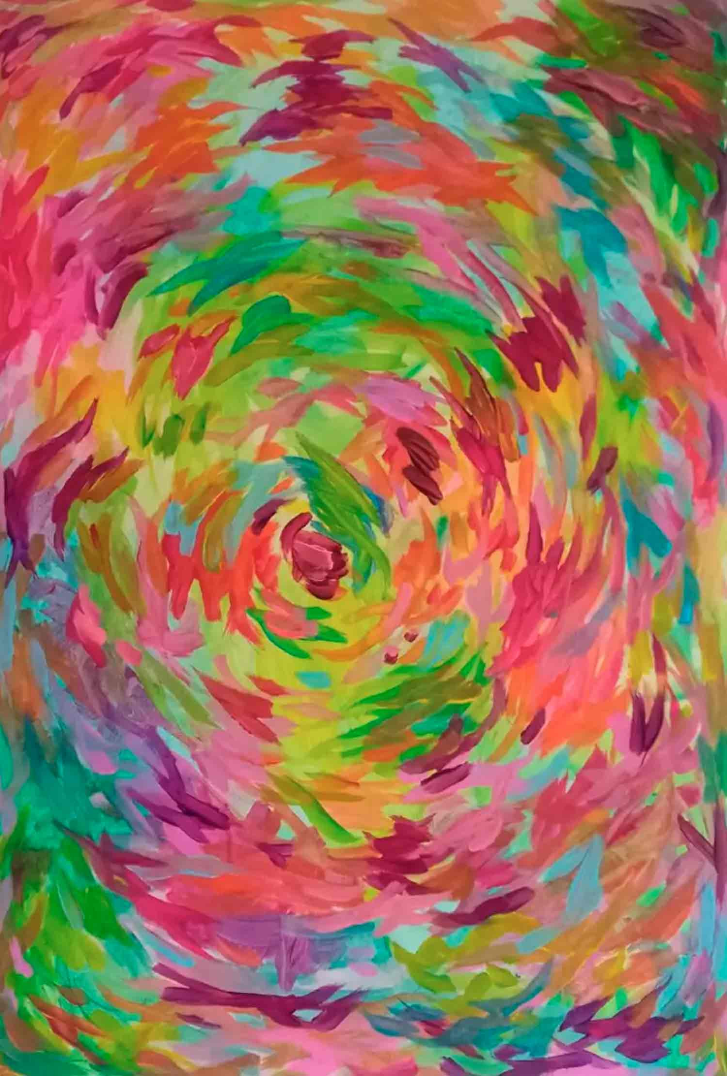 Emilie Lainé, Tourbillon automnal, peinture - Galerie de vente et d’achat d’art contemporain en ligne Artalistic