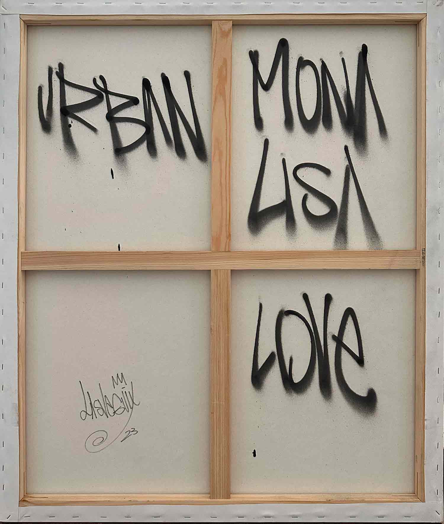 Lasveguix, Urban Mona Lisa, peinture - Galerie de vente et d’achat d’art contemporain en ligne Artalistic
