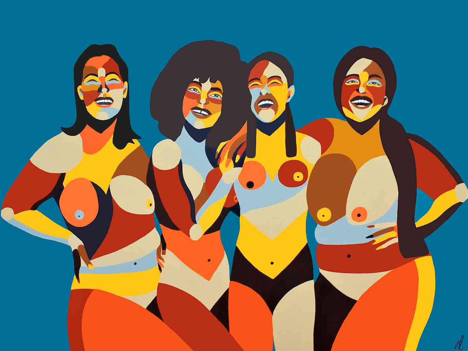 Eva Lamaignere, Parfaitement imparfaites, peinture - Galerie de vente et d’achat d’art contemporain en ligne Artalistic
