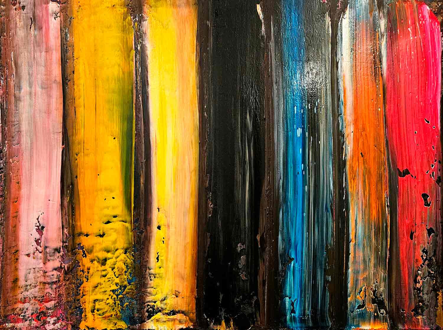 M.Garcia, Circus strip 1, peinture - Galerie de vente et d’achat d’art contemporain en ligne Artalistic