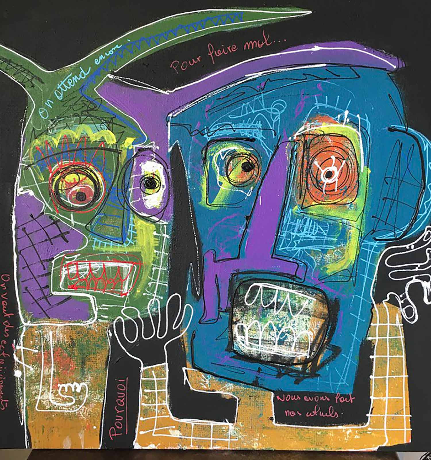 Eric Stein, Pourquoi, peinture - Galerie de vente et d’achat d’art contemporain en ligne Artalistic