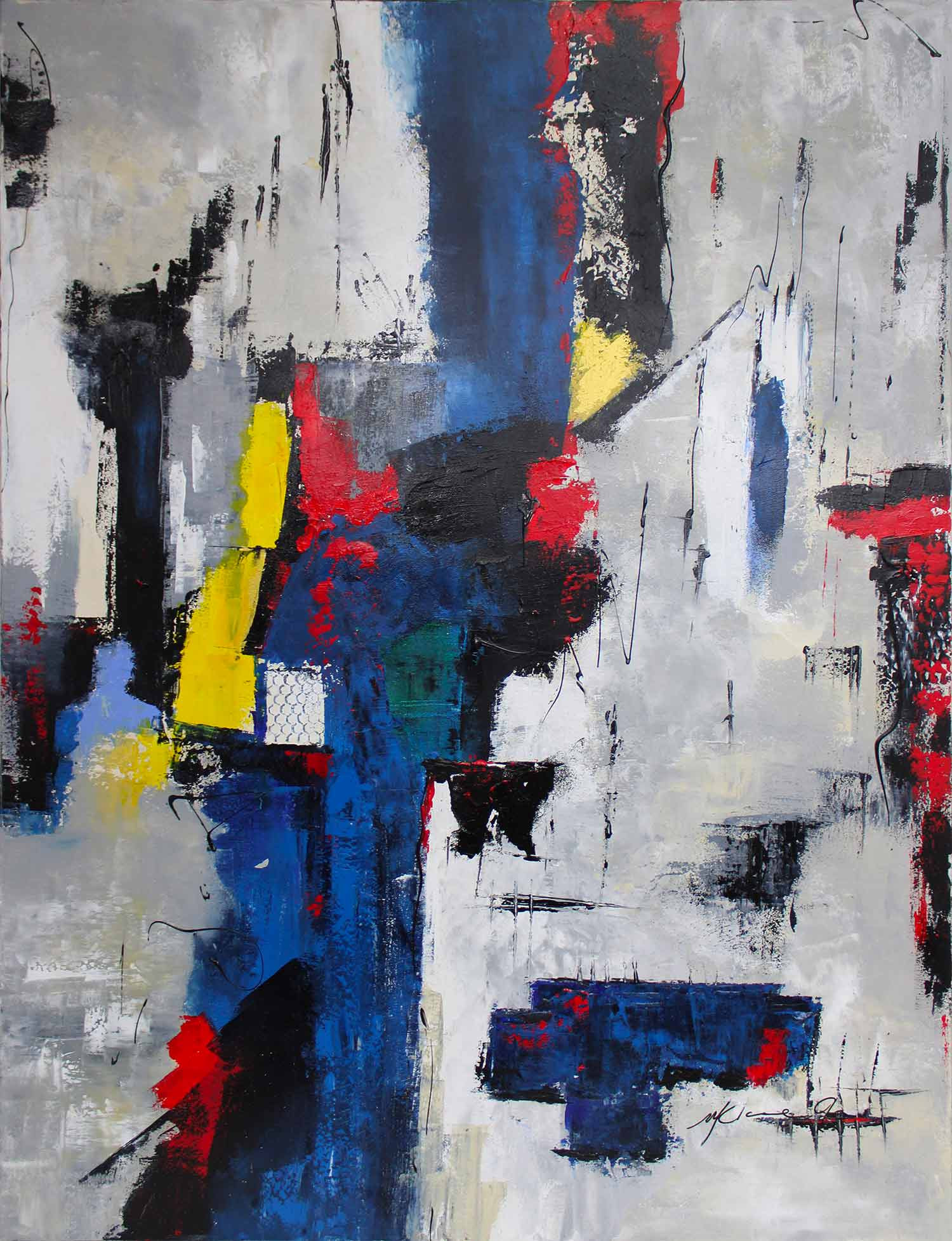 Marie-Claire Gé, MCG4, peinture - Galerie de vente et d’achat d’art contemporain en ligne Artalistic