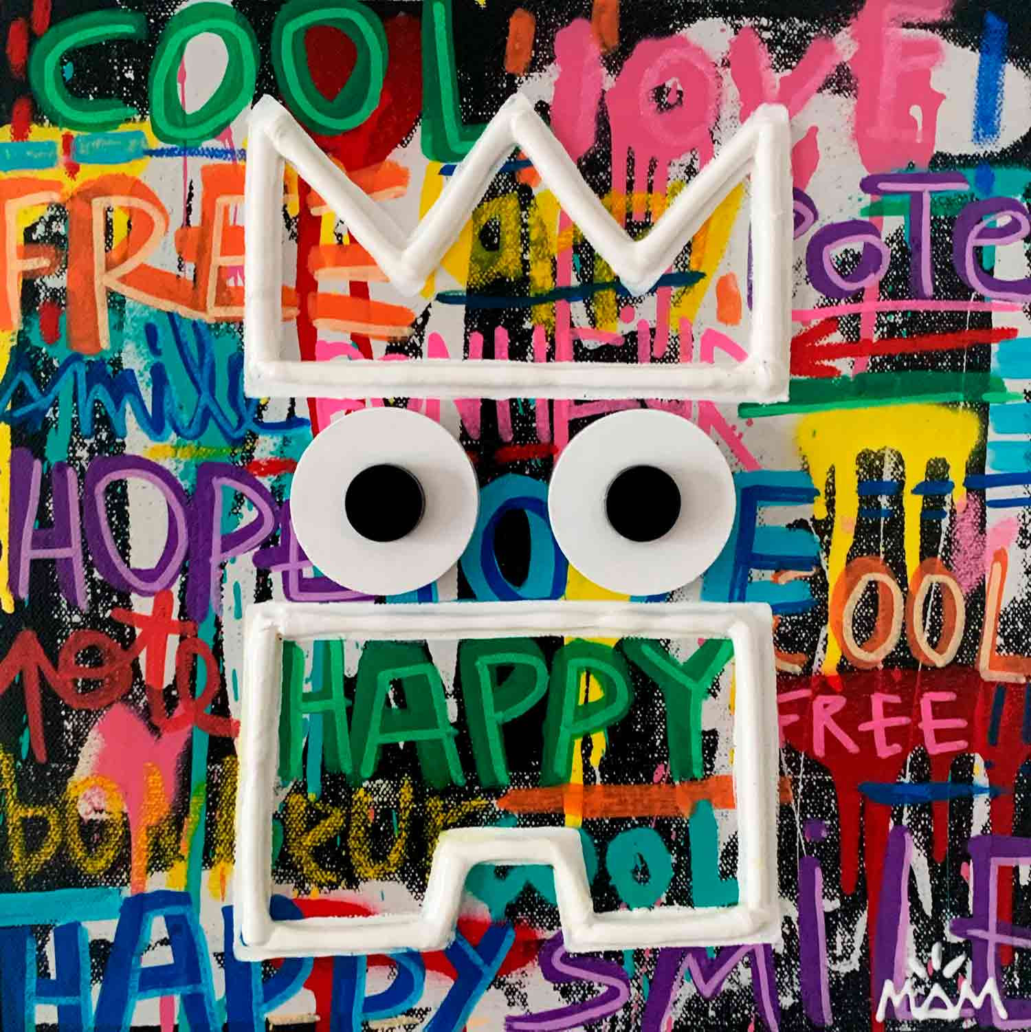 Mam, Cool pote, peinture - Galerie de vente et d’achat d’art contemporain en ligne Artalistic