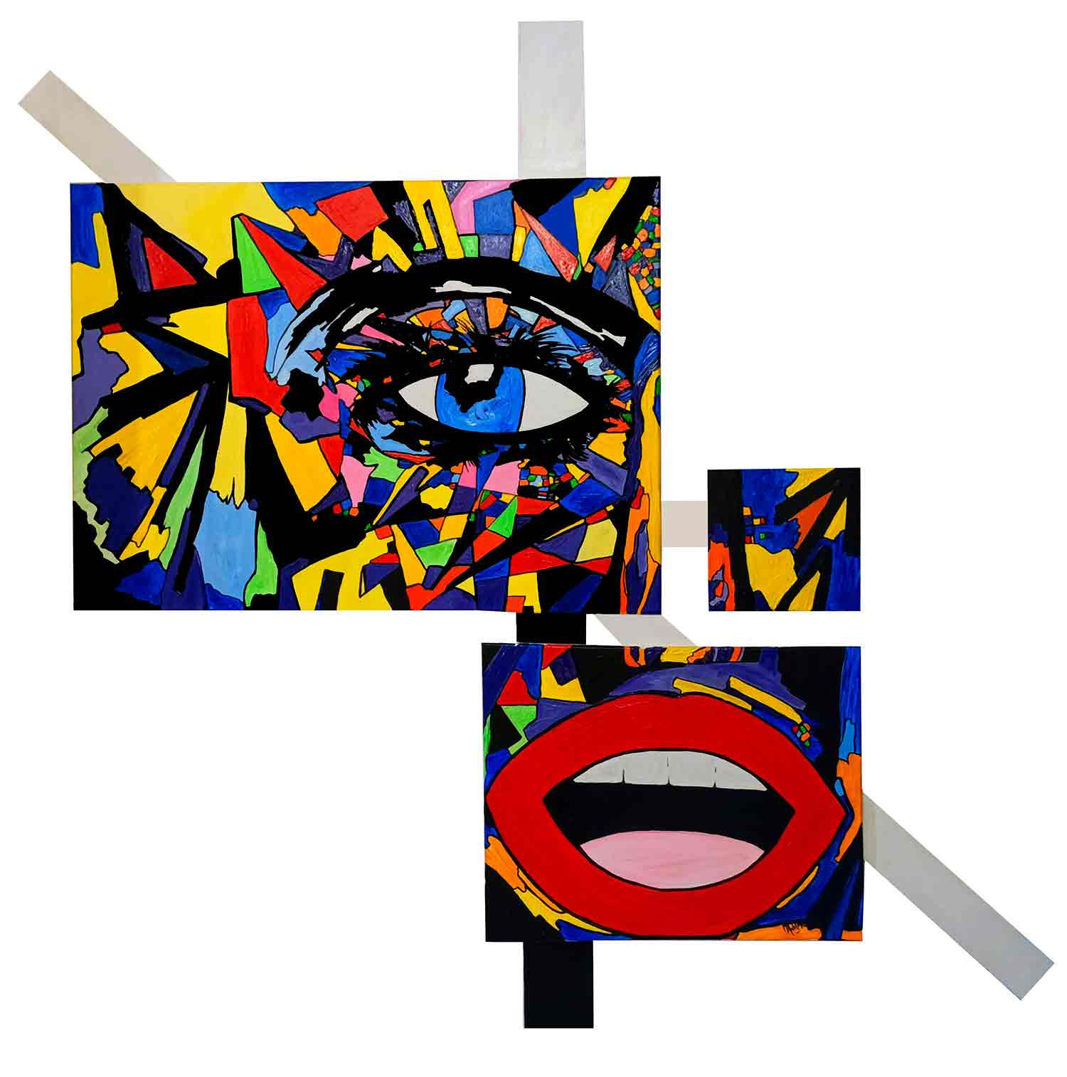 Marie-Christine Mihailovic, Kaléidoscope, peinture - Galerie de vente et d’achat d’art contemporain en ligne Artalistic