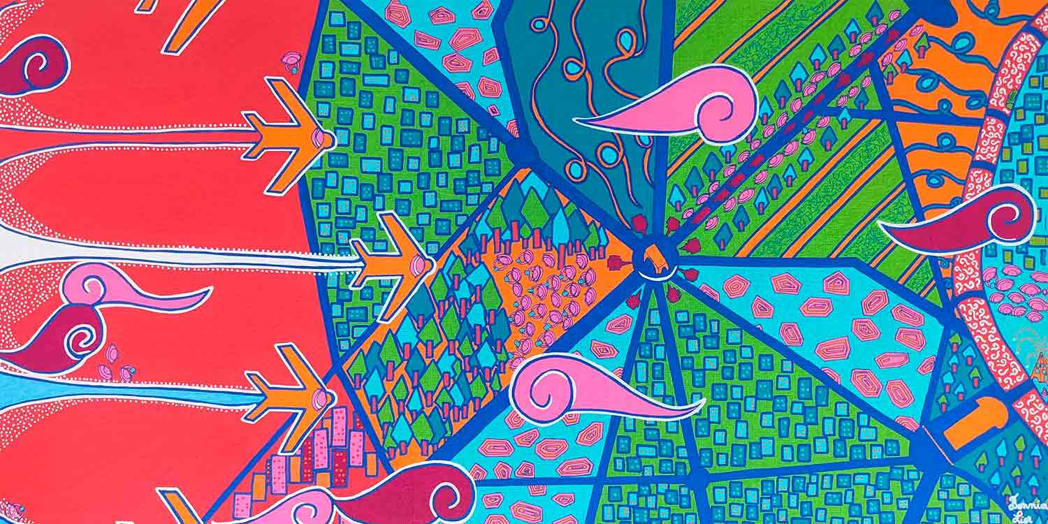 Bonnie Lior, La patrouille de France, peinture - Galerie de vente et d’achat d’art contemporain en ligne Artalistic