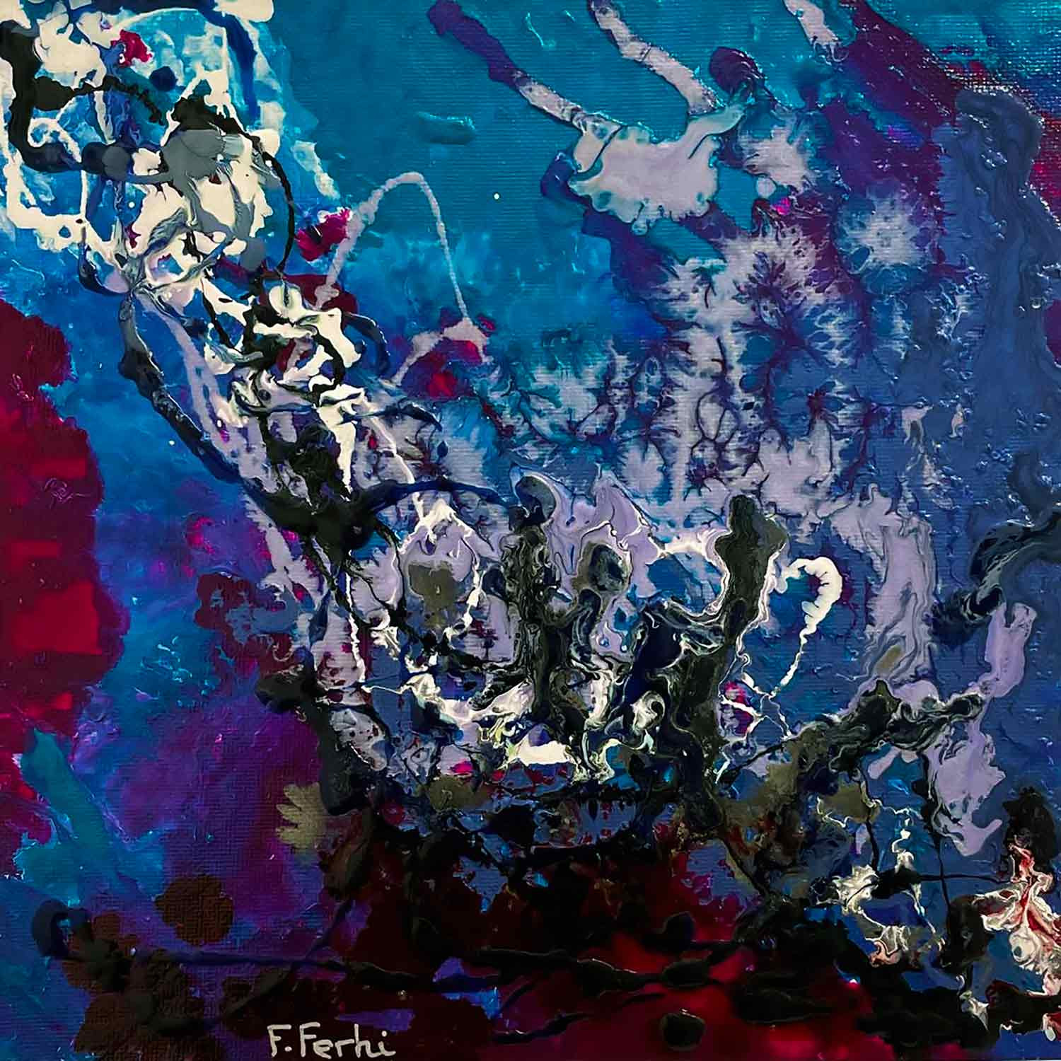 Fady Ferhi, L'espace d'un instant, peinture - Galerie de vente et d’achat d’art contemporain en ligne Artalistic