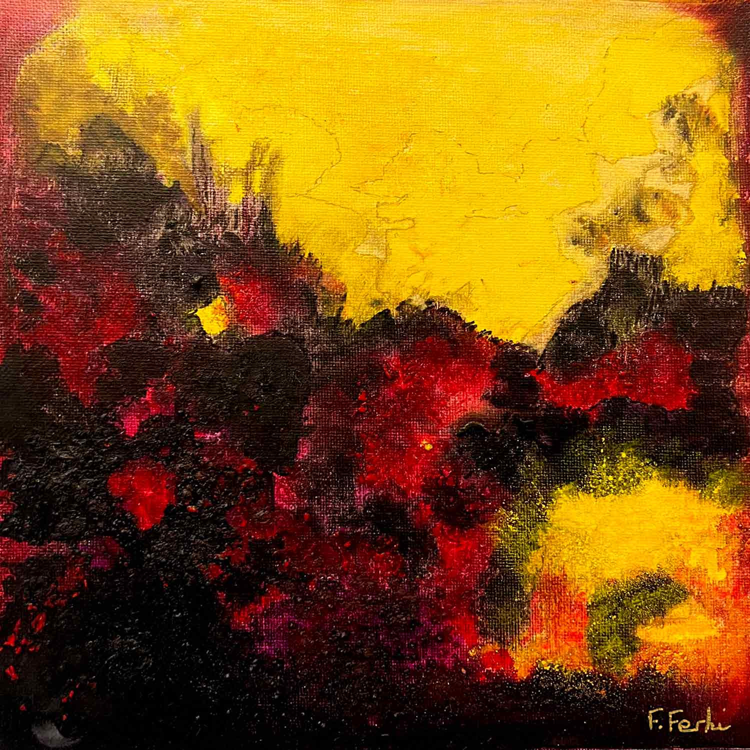 Fady Ferhi, Au delà de l'au delà, peinture - Galerie de vente et d’achat d’art contemporain en ligne Artalistic