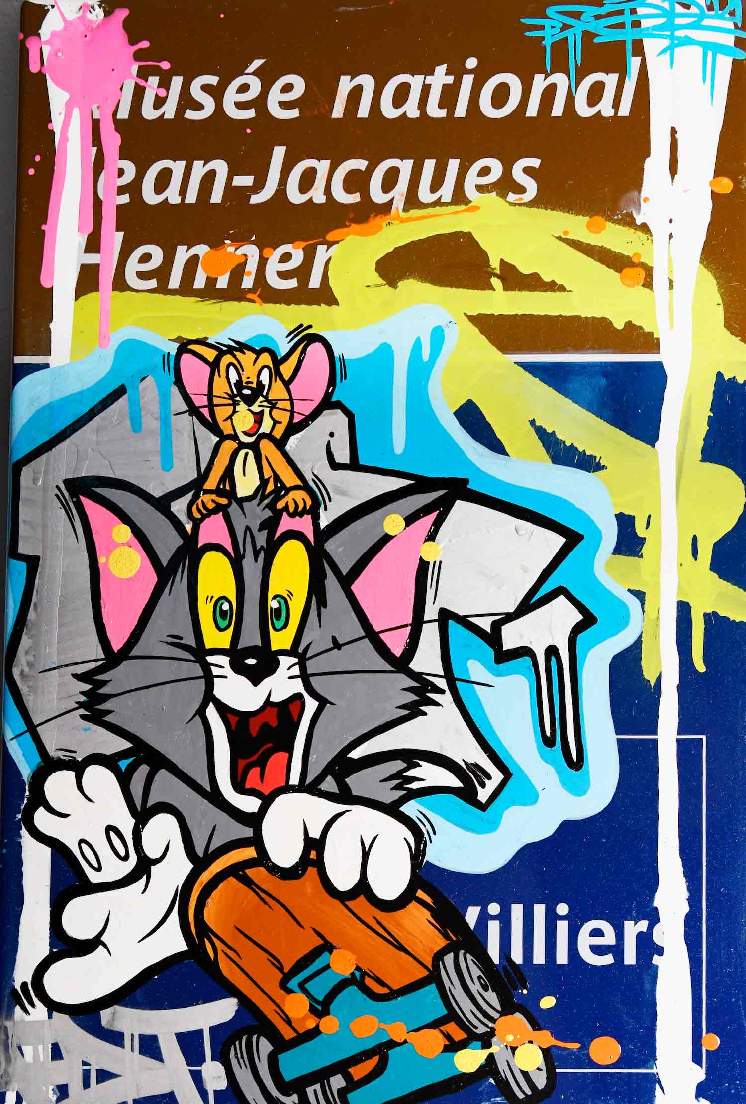 Fat, Tom&Jerry skateboard, peinture - Galerie de vente et d’achat d’art contemporain en ligne Artalistic