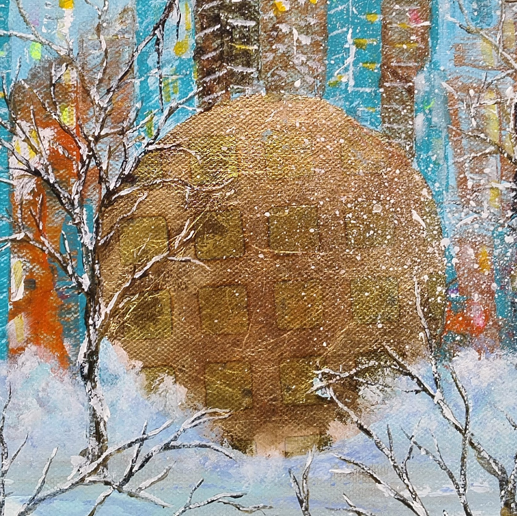 Anne Robin, Petite neige, peinture - Galerie de vente et d’achat d’art contemporain en ligne Artalistic