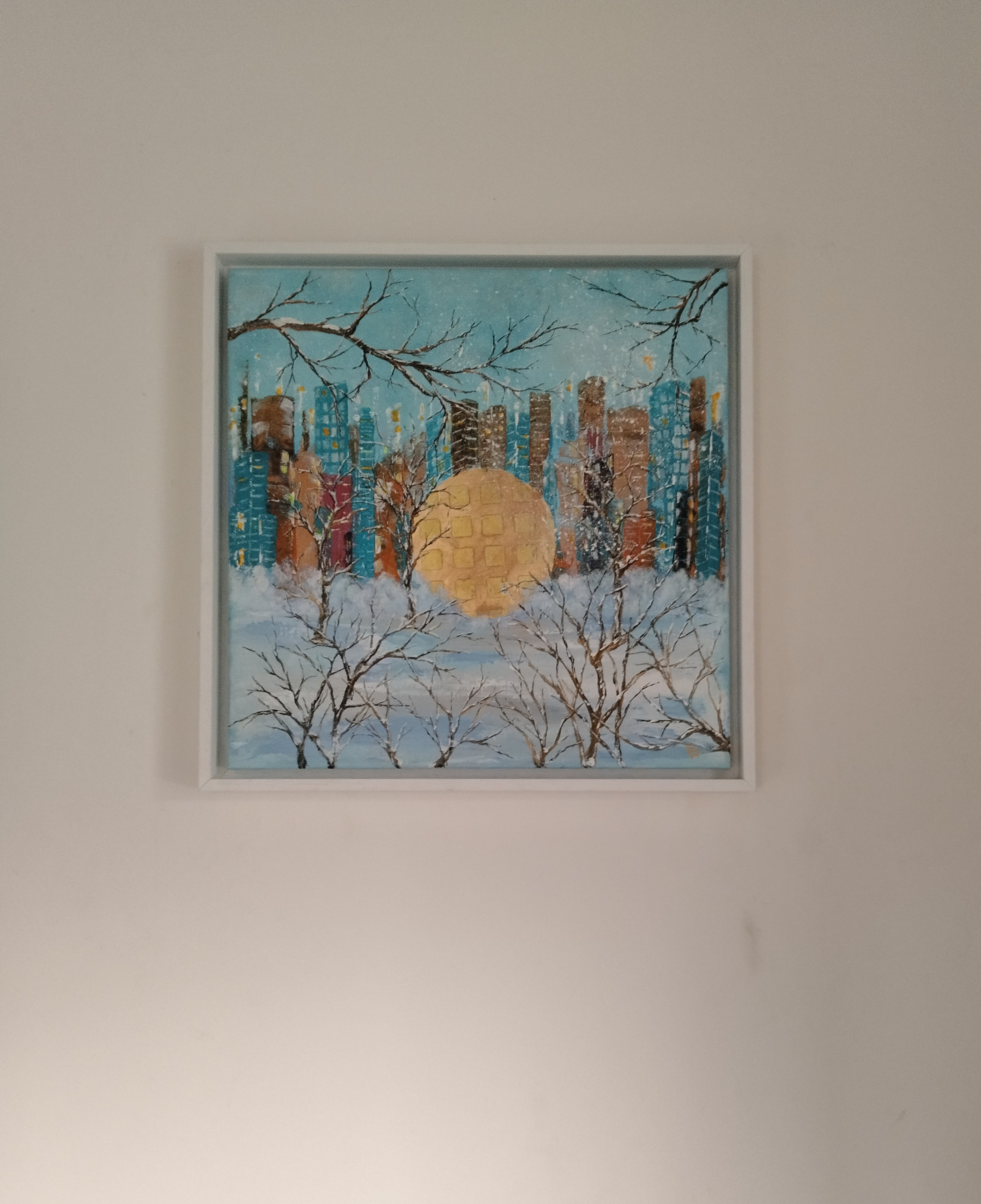 Anne Robin, Petite neige, peinture - Galerie de vente et d’achat d’art contemporain en ligne Artalistic