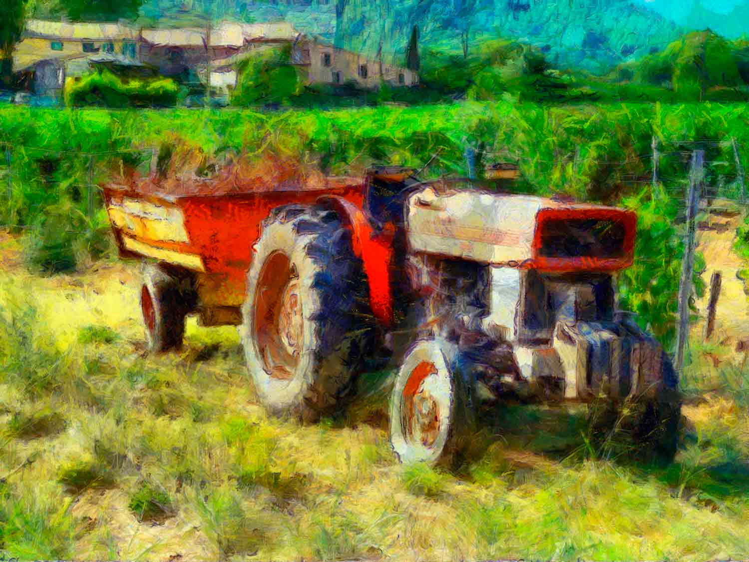 Jean-Louis Bouzou, Dans les vignes, photo - Galerie de vente et d’achat d’art contemporain en ligne Artalistic