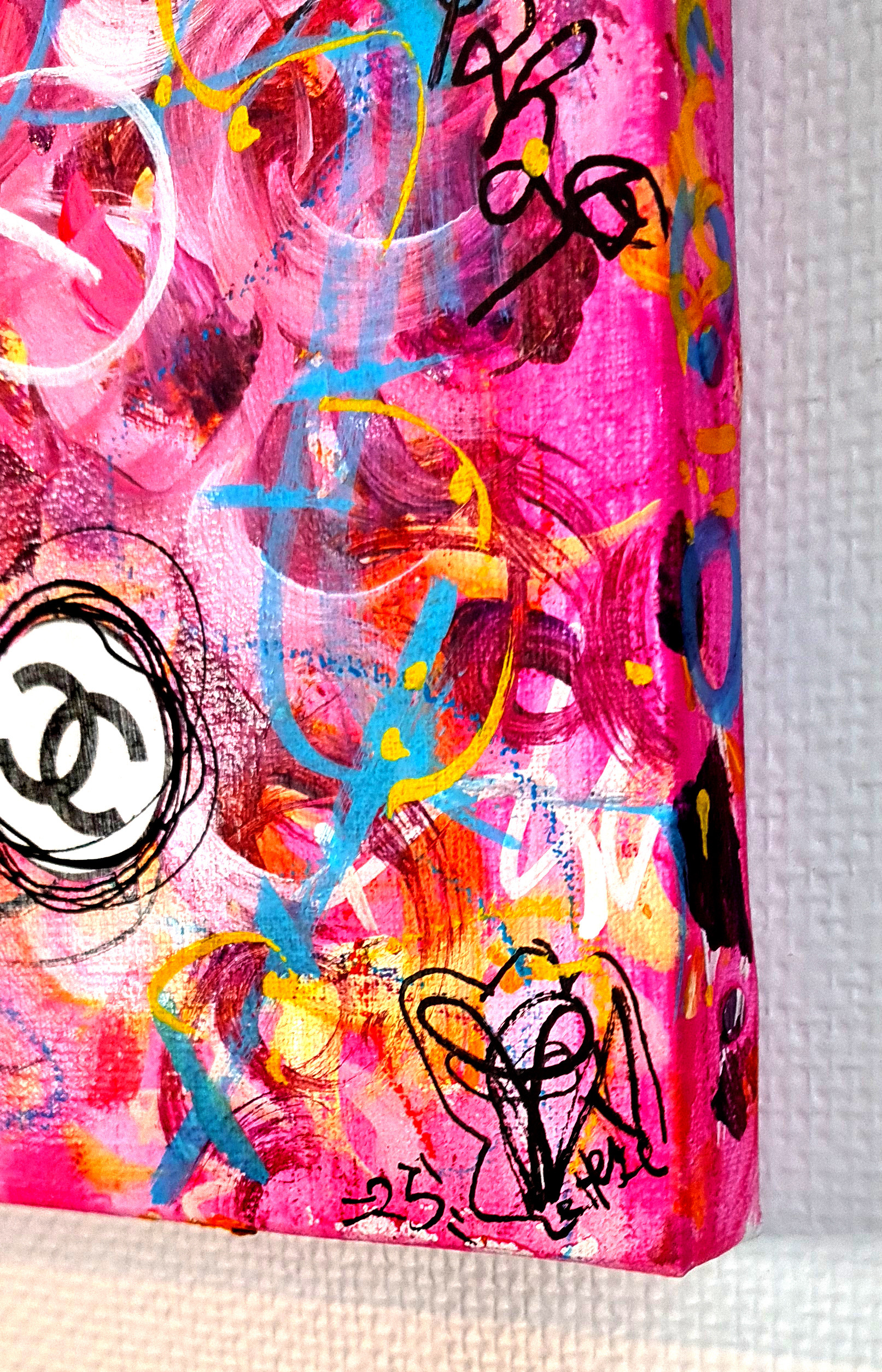 PVettese, PoPeach Mario X Chanel, peinture - Galerie de vente et d’achat d’art contemporain en ligne Artalistic